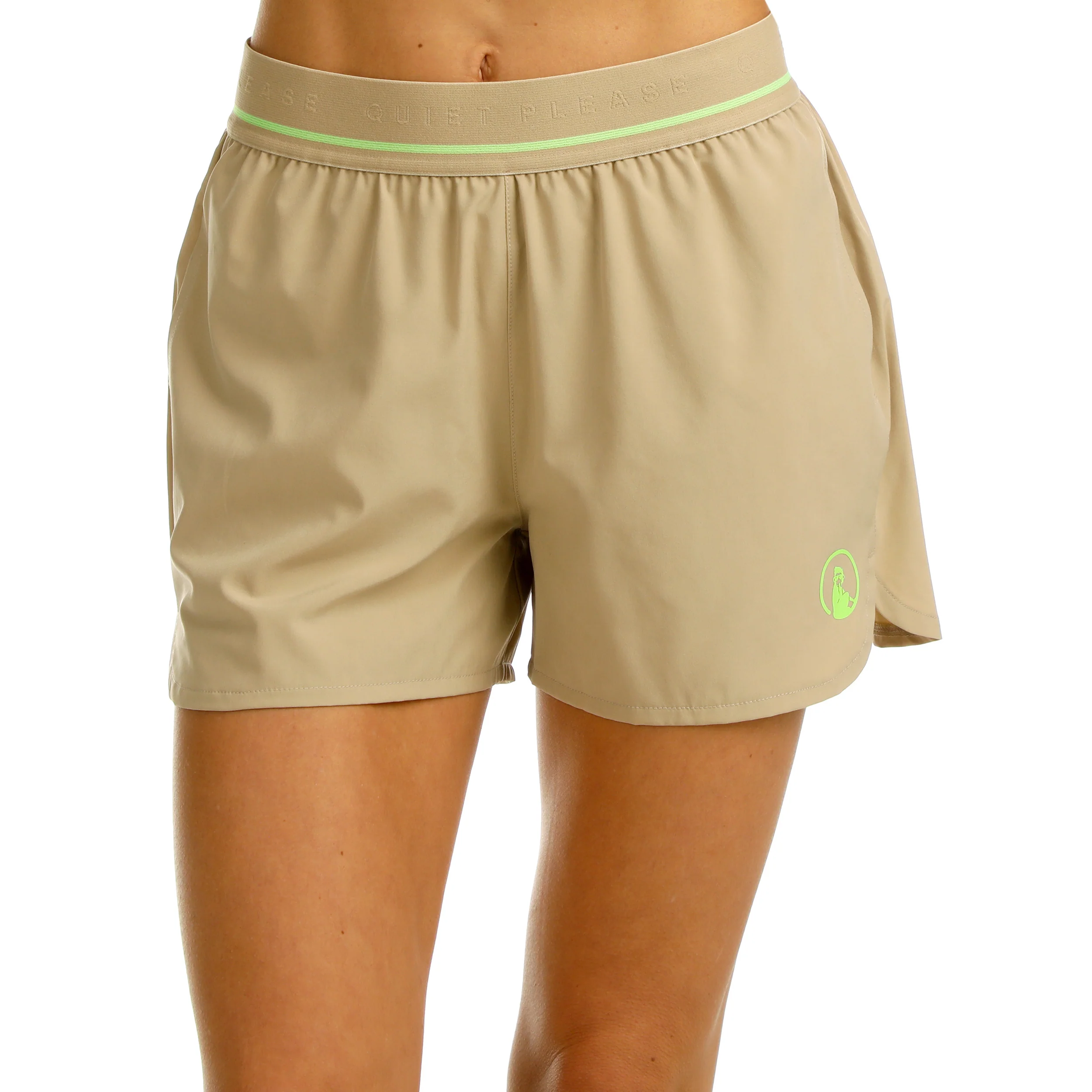 Wild Match 2in1 Shorts Mujeres-Beige,Verde Neón - Image 8