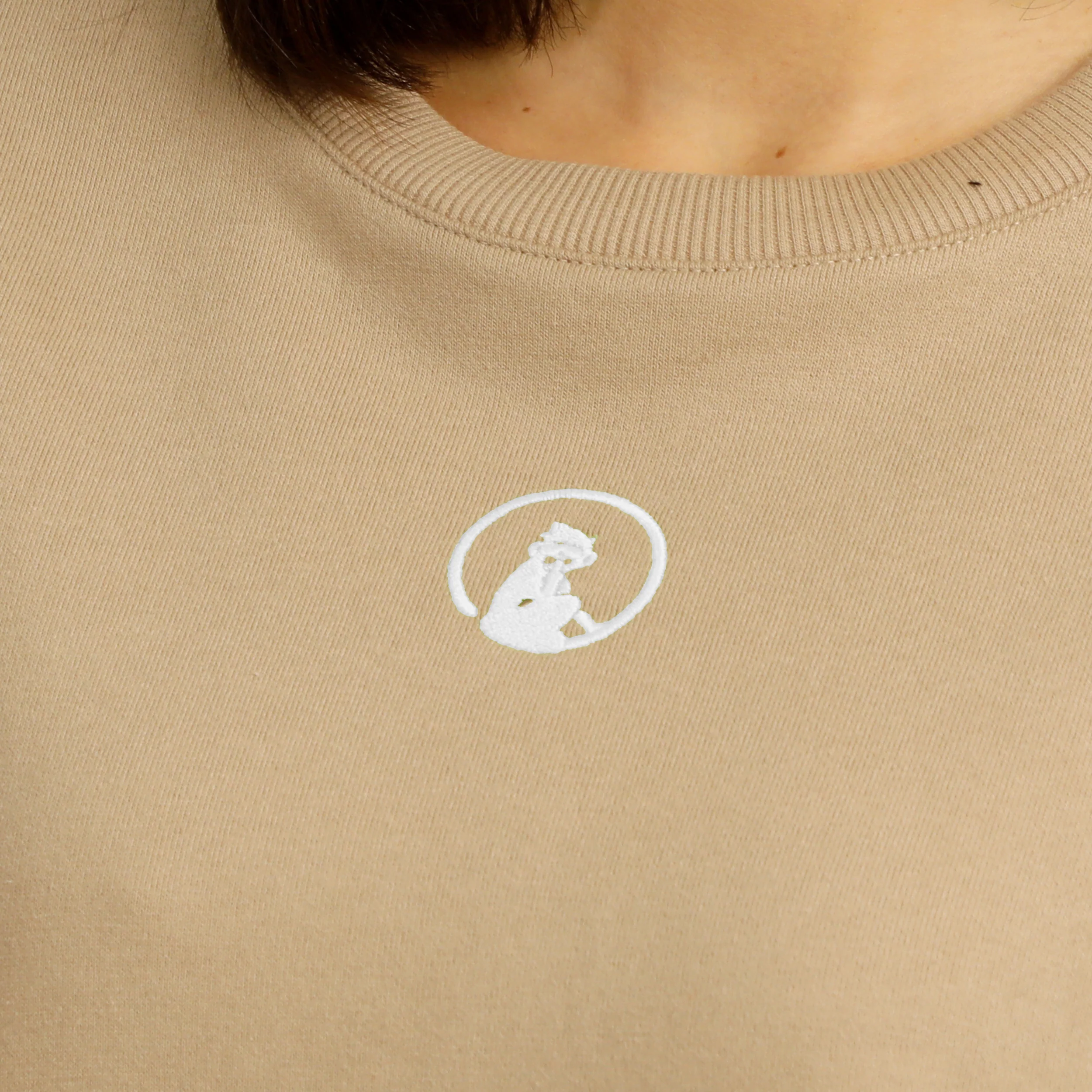 Wild Oversize Sudadera Mujeres-Beige - Image 6