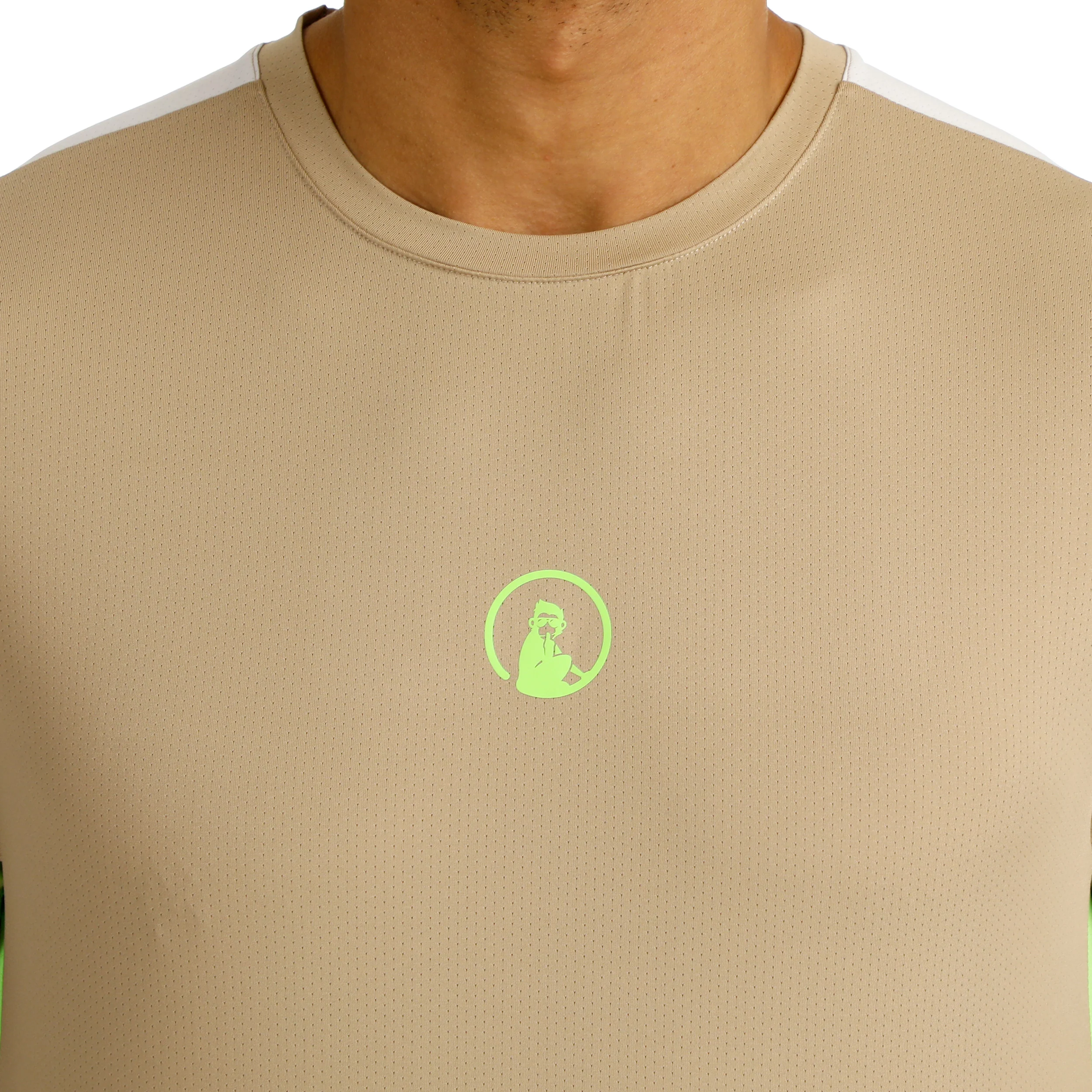 Wild Receiver Verti Camiseta De Manga Corta Hombres-Beige,Multicolor - Image 8