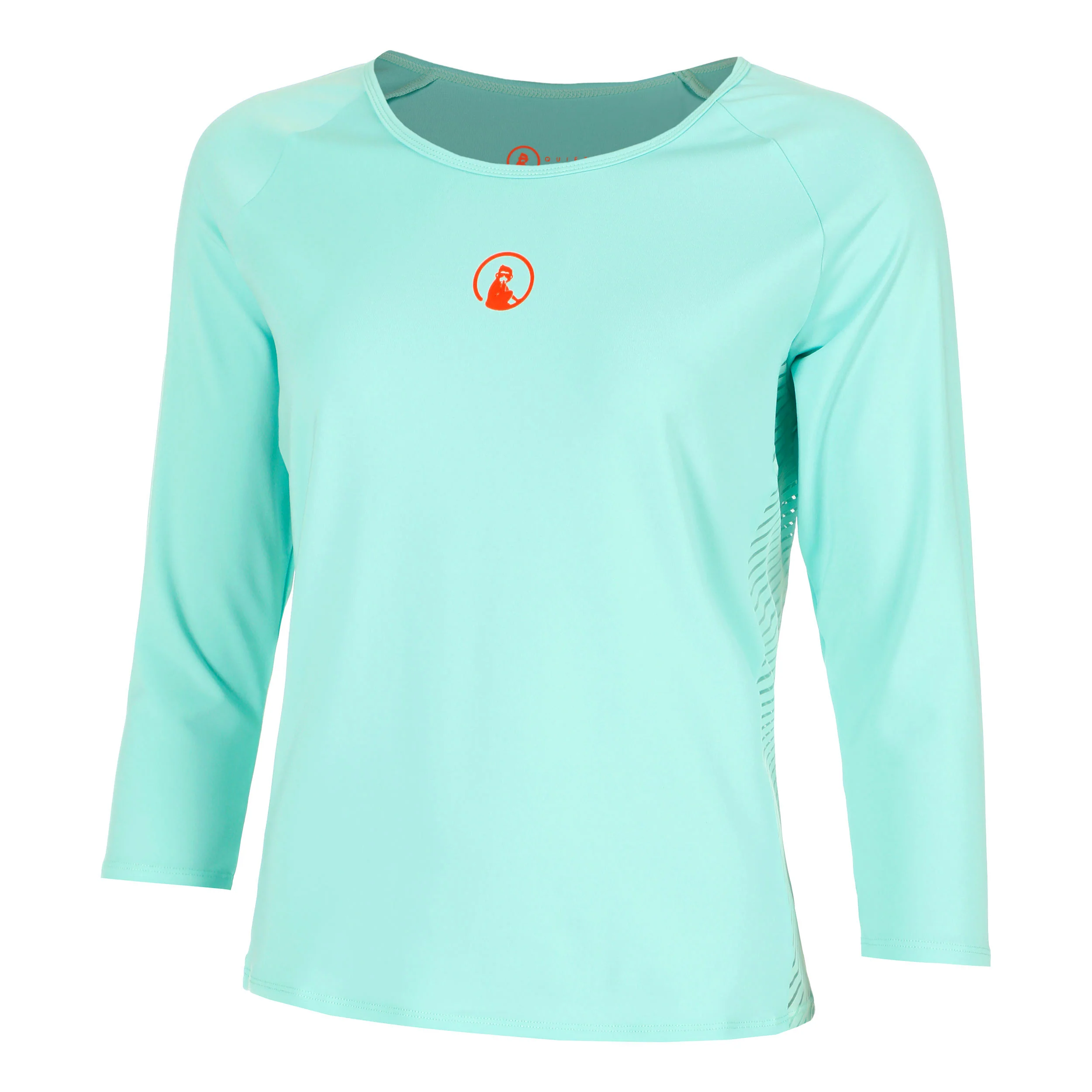 Wild Stripes Camiseta De Manga Larga Mujeres-Turquesa,Rojo