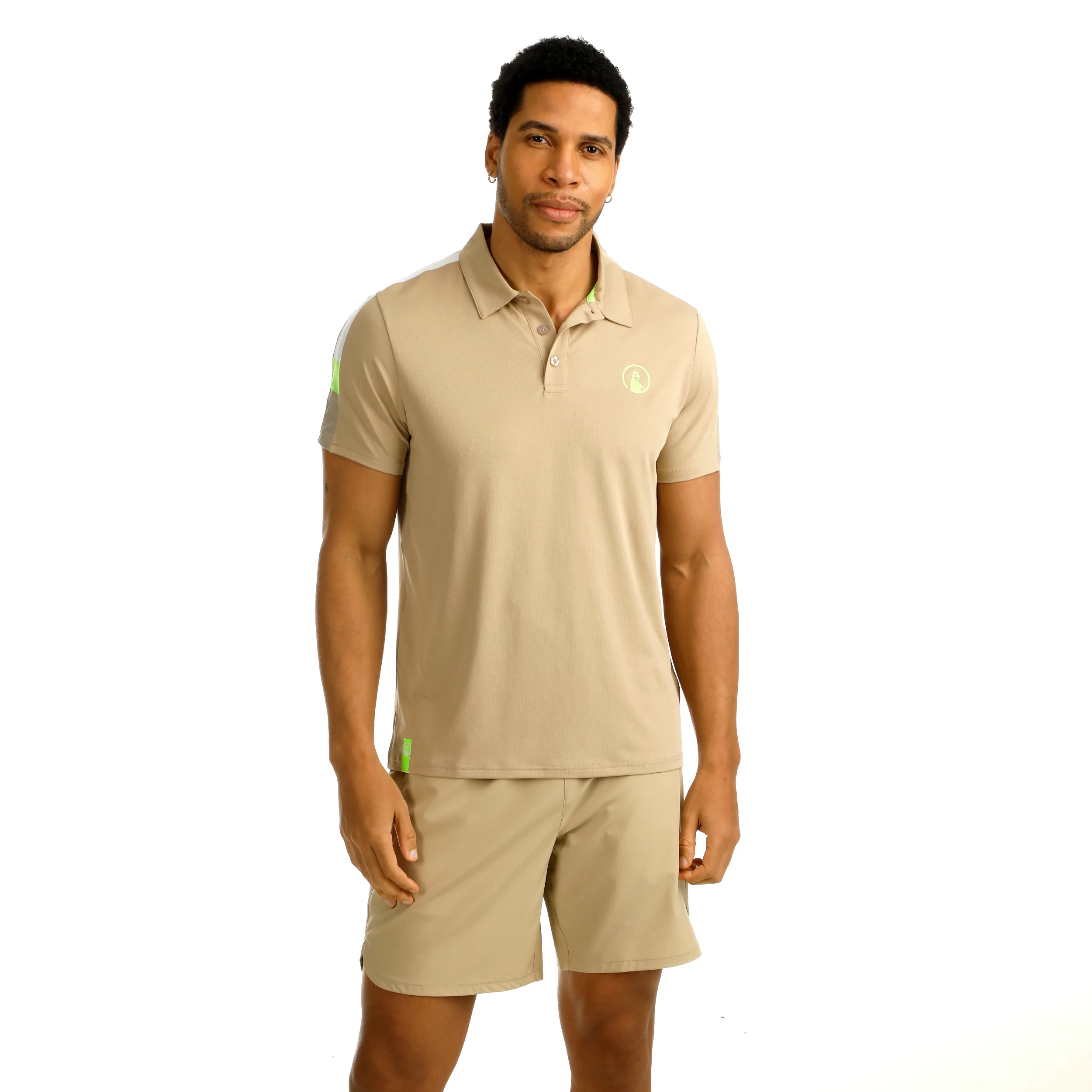 Wild Tournament Hori Polo Hombres-Beige,Multicolor - Image 5