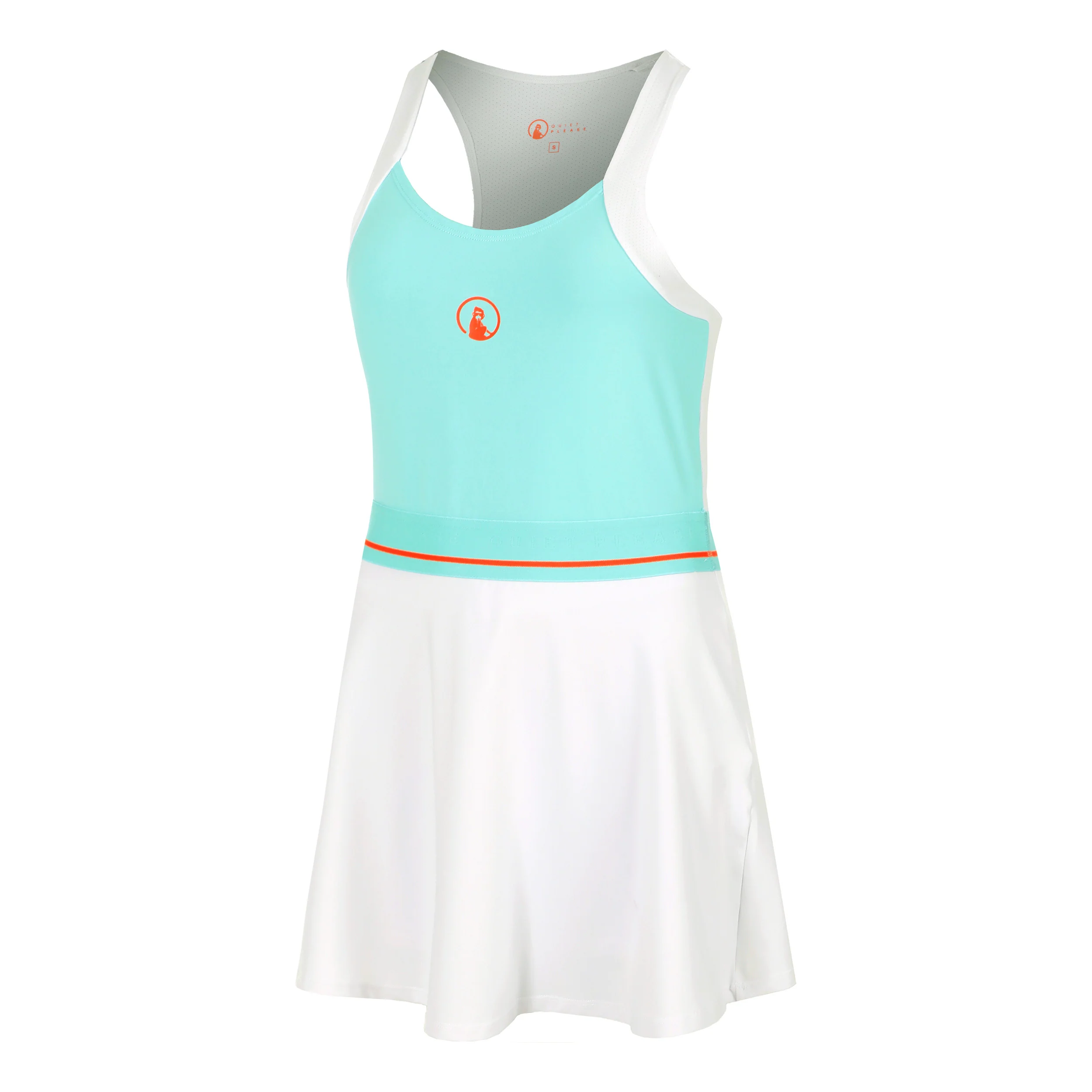 Wild Volley Vestido Mujeres-Turquesa,Blanco