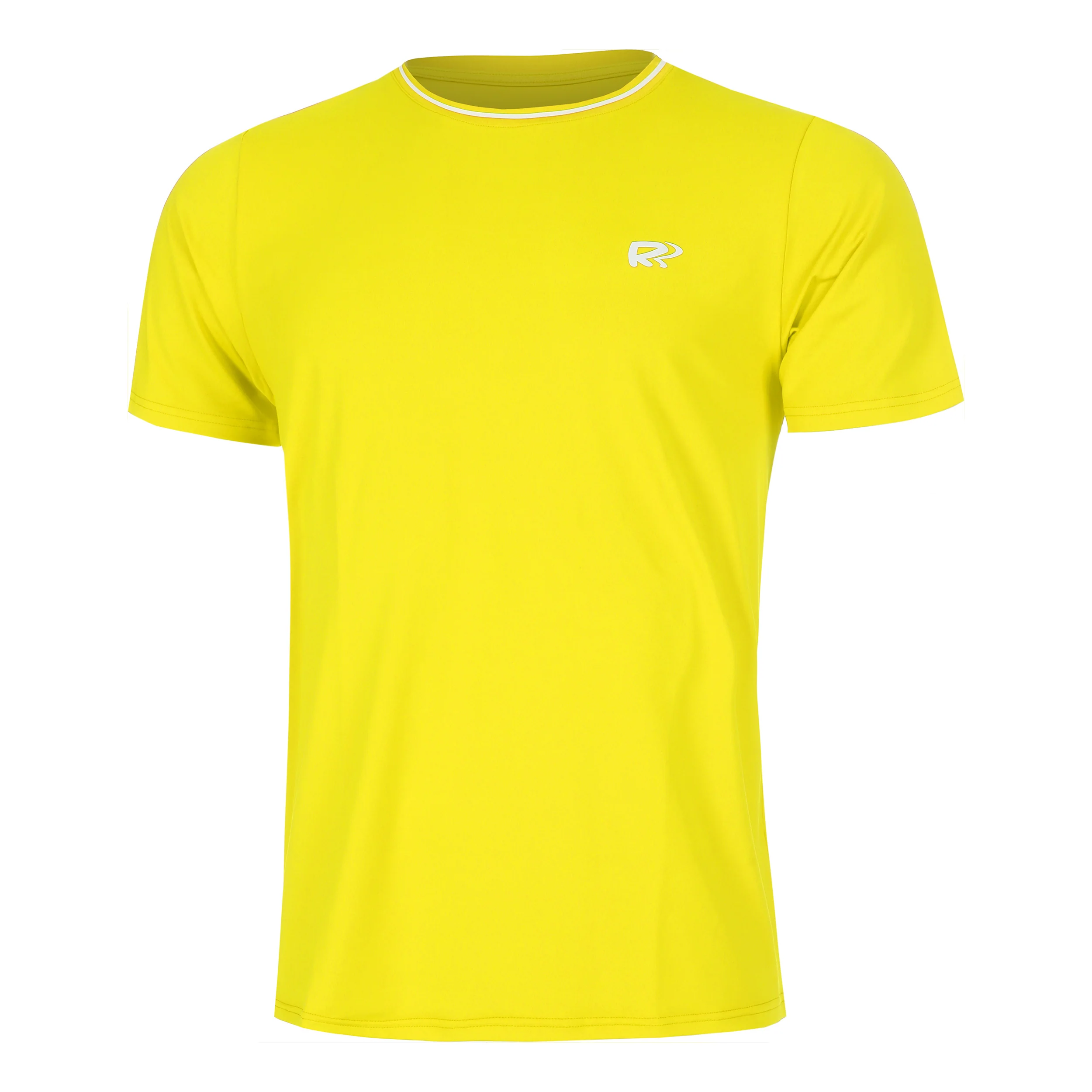 Teamline Camiseta De Manga Corta Hombres-Amarillo