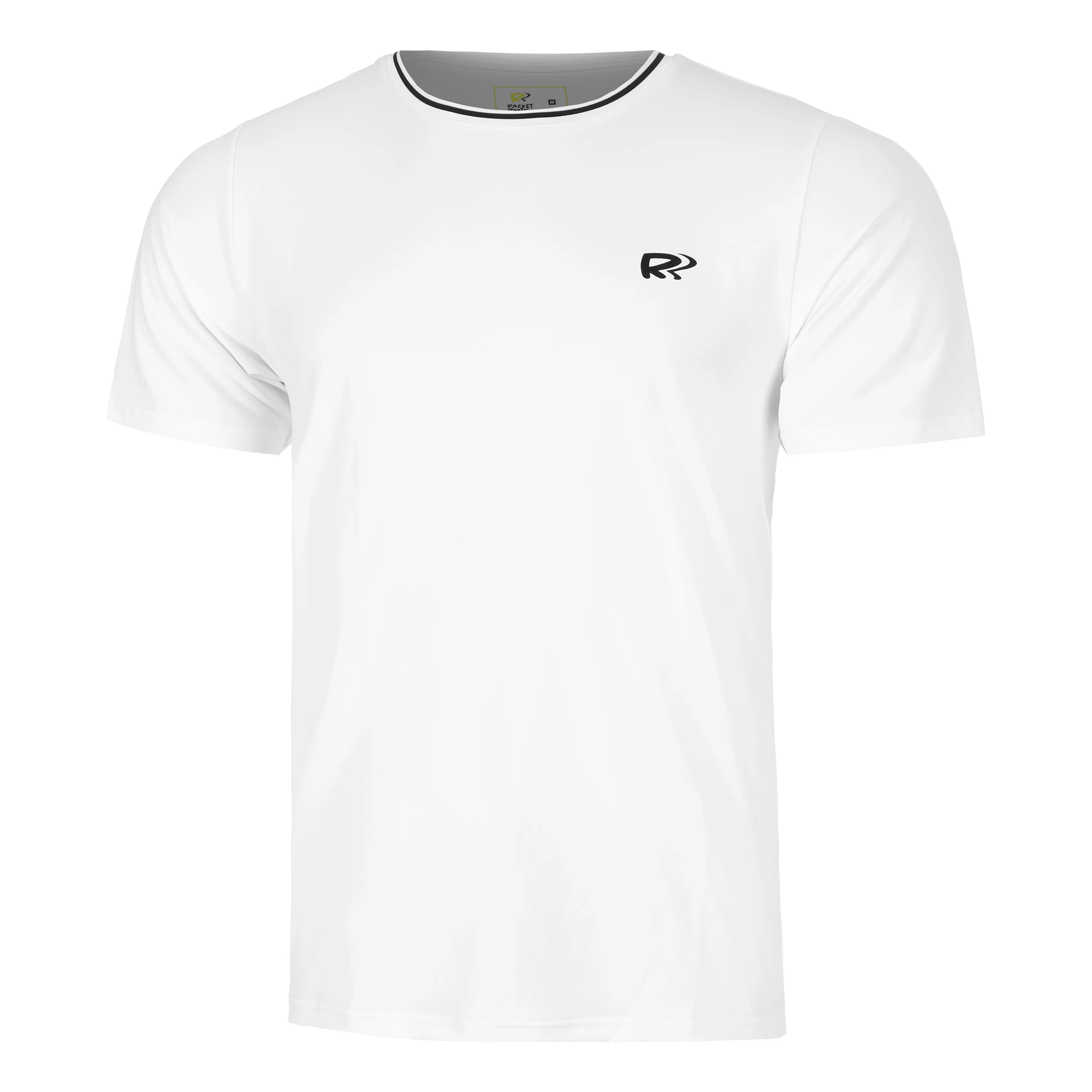 Teamline Camiseta De Manga Corta Hombres-Blanco