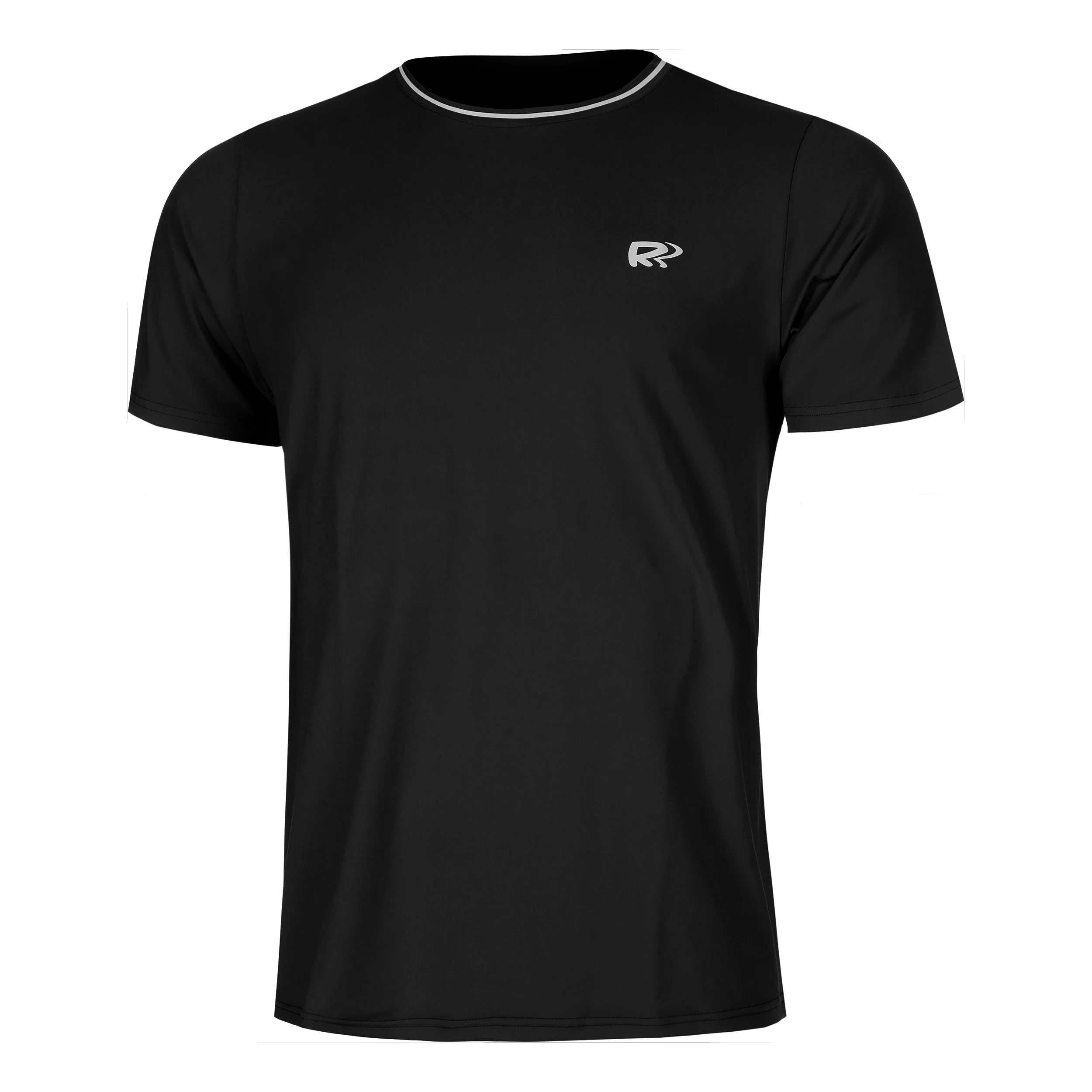 Teamline Camiseta De Manga Corta Hombres-Negro
