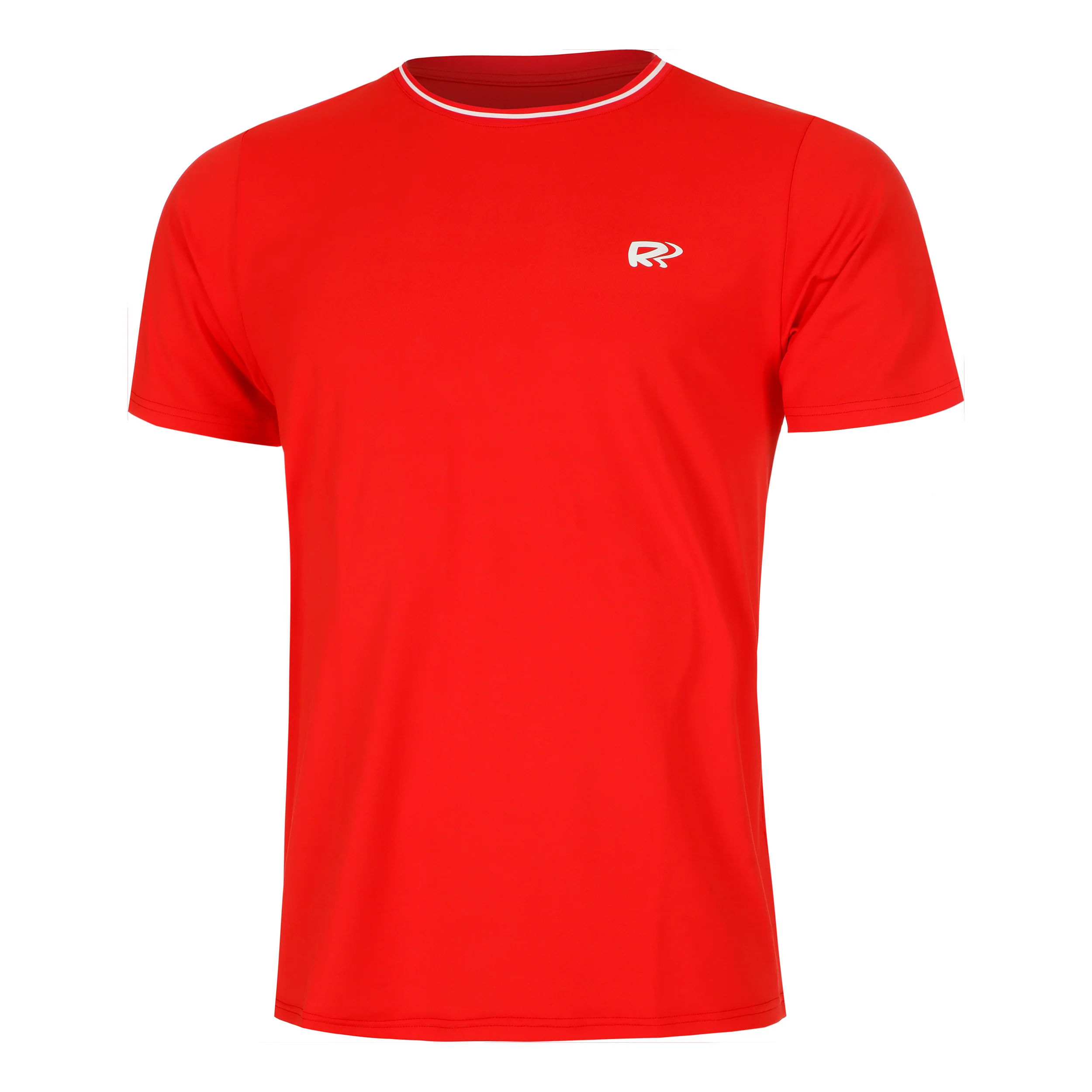 Teamline Camiseta De Manga Corta Hombres-Rojo