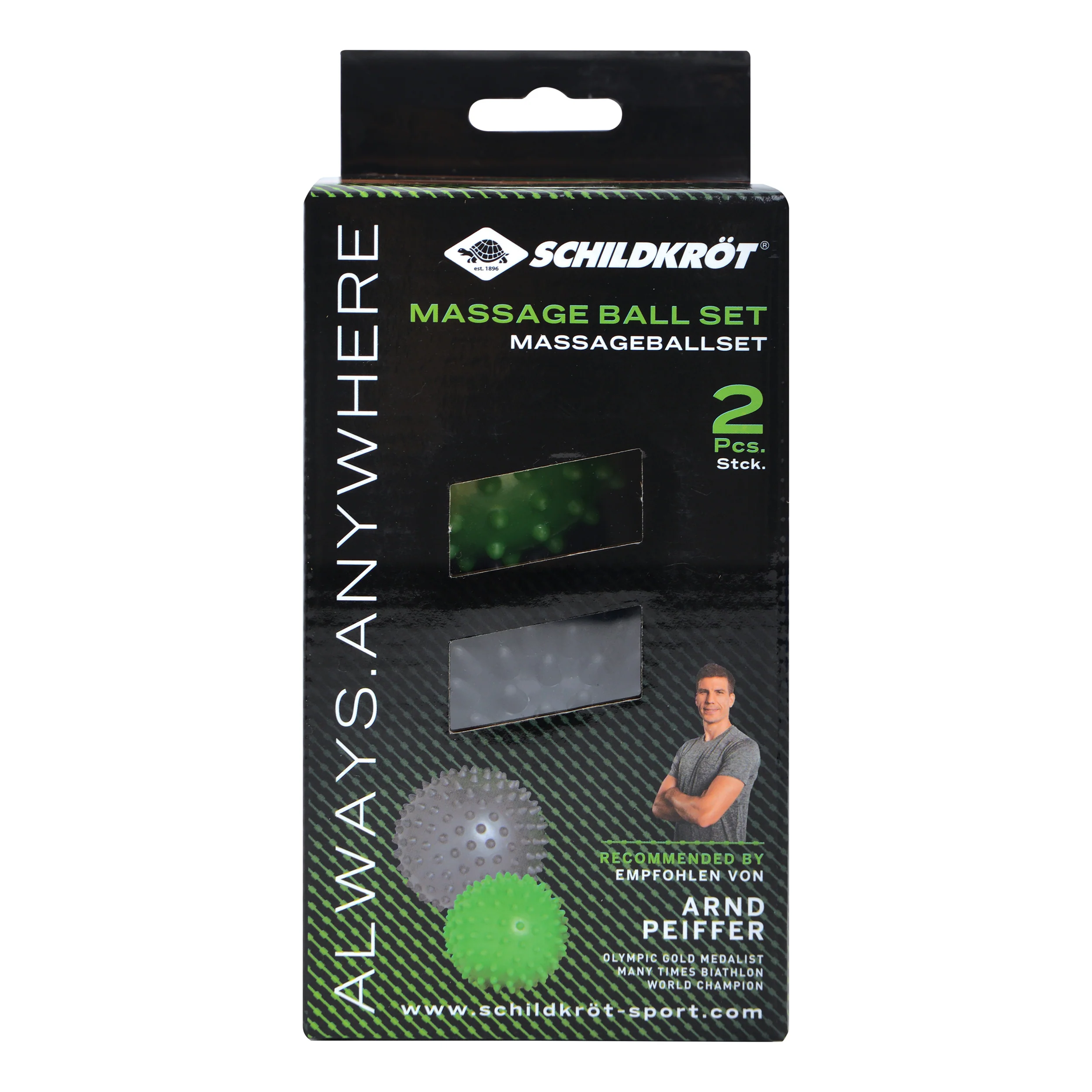 Pelota De Masaje En Paquete Doble-Verde,Antracita - Image 2