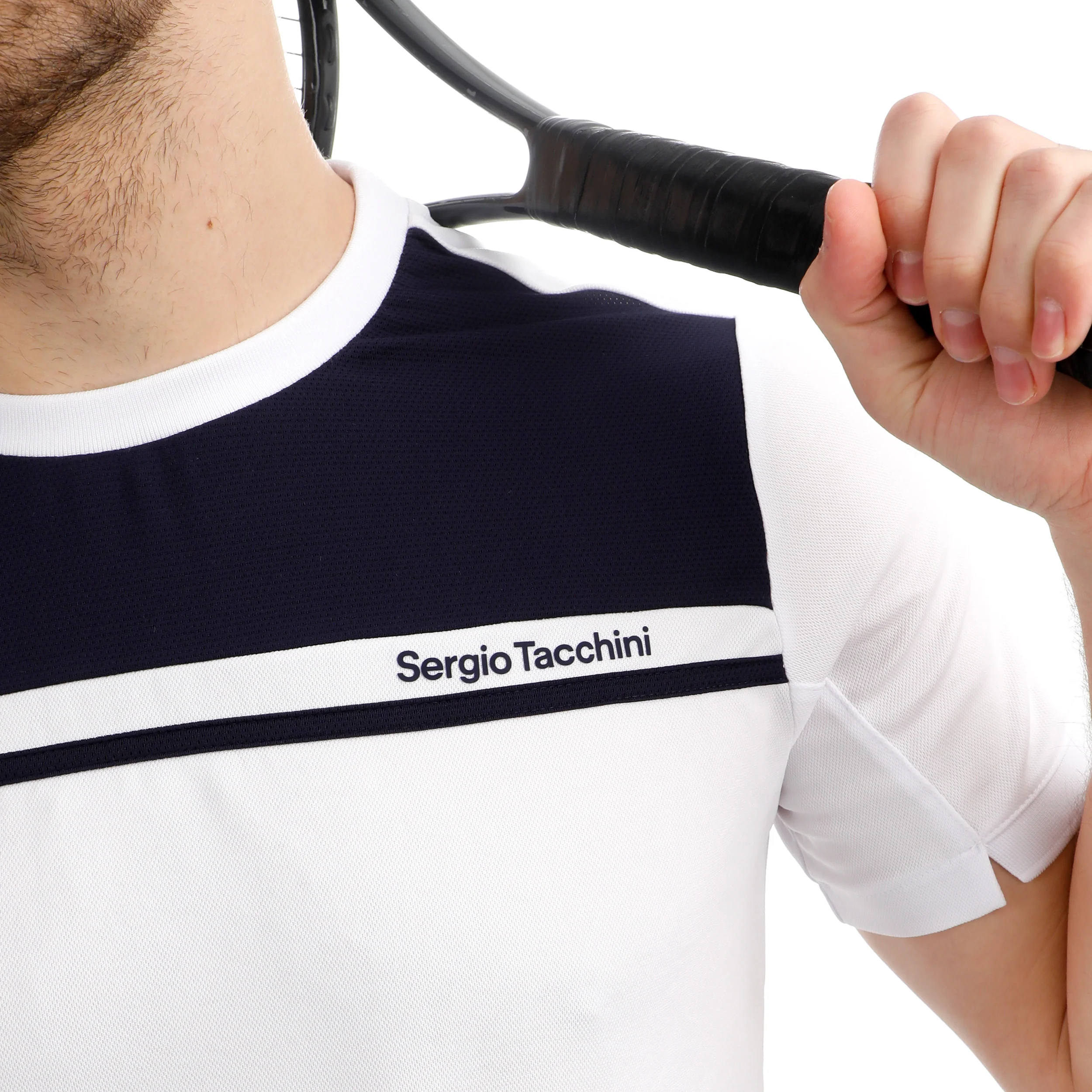 Riflesso PL Camiseta de manga corta Hombres - blanco, azul oscuro - Image 7