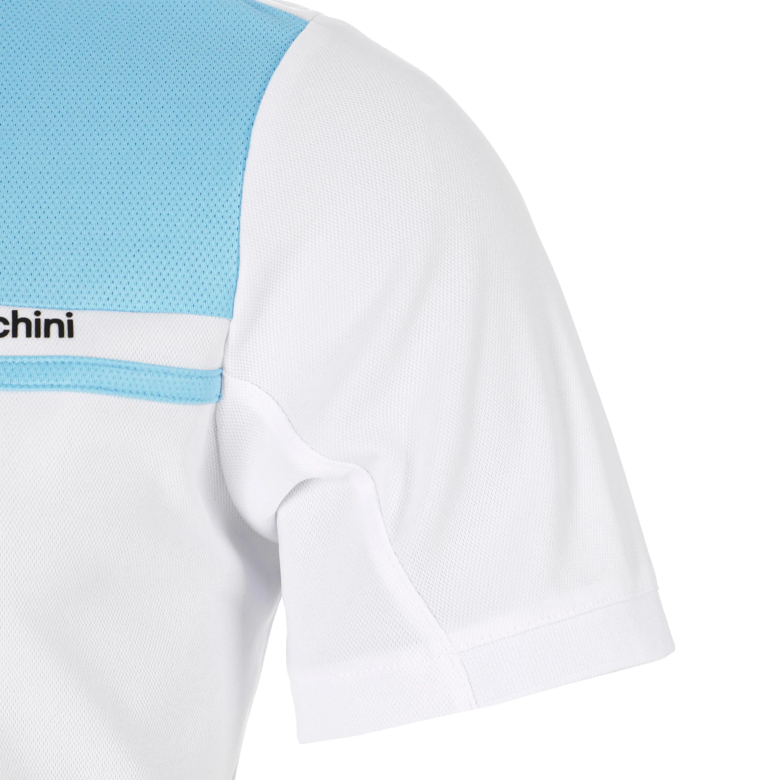 Riflesso Polo Hombres - blanco, azul claro - Image 4
