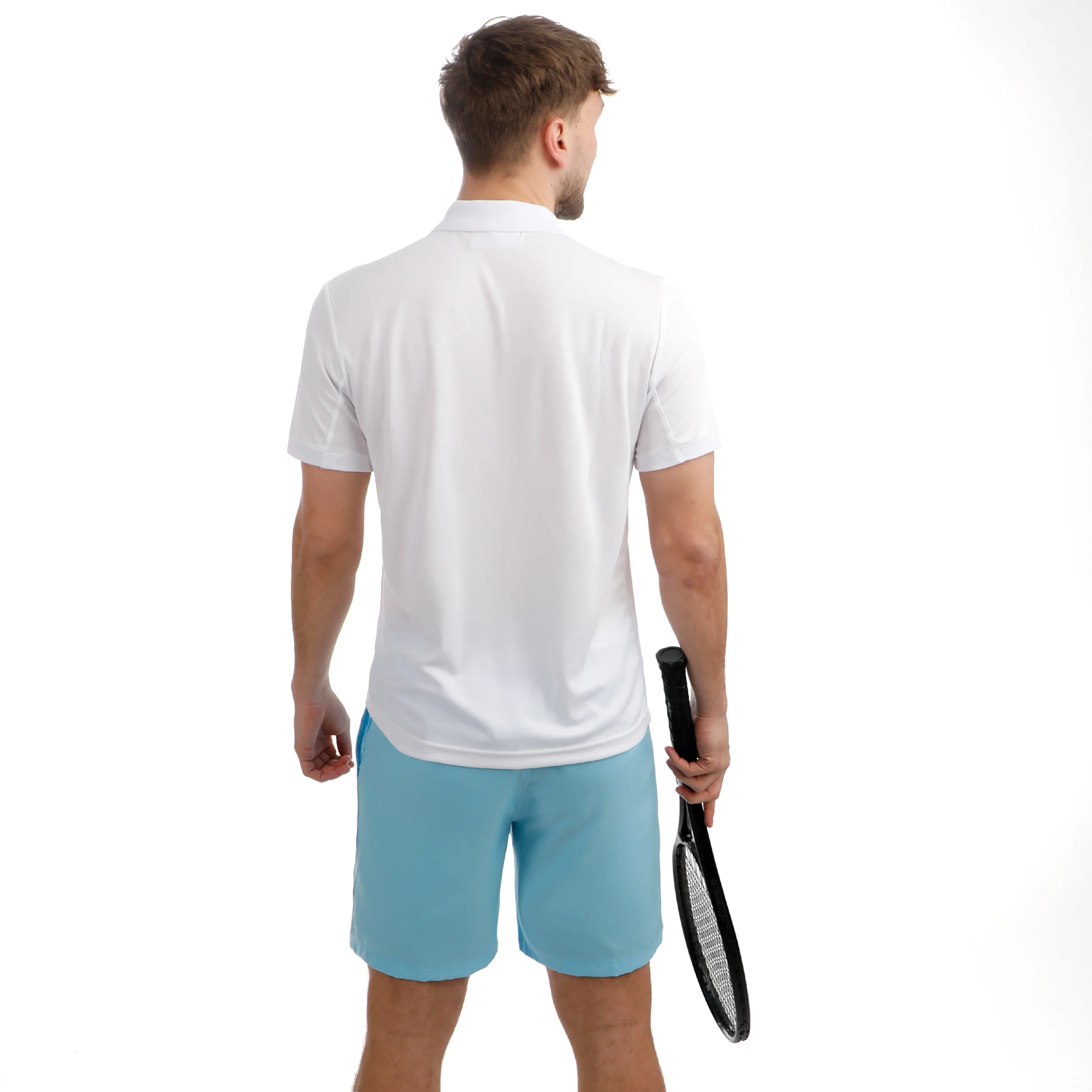 Riflesso Polo Hombres - blanco, azul claro - Image 6