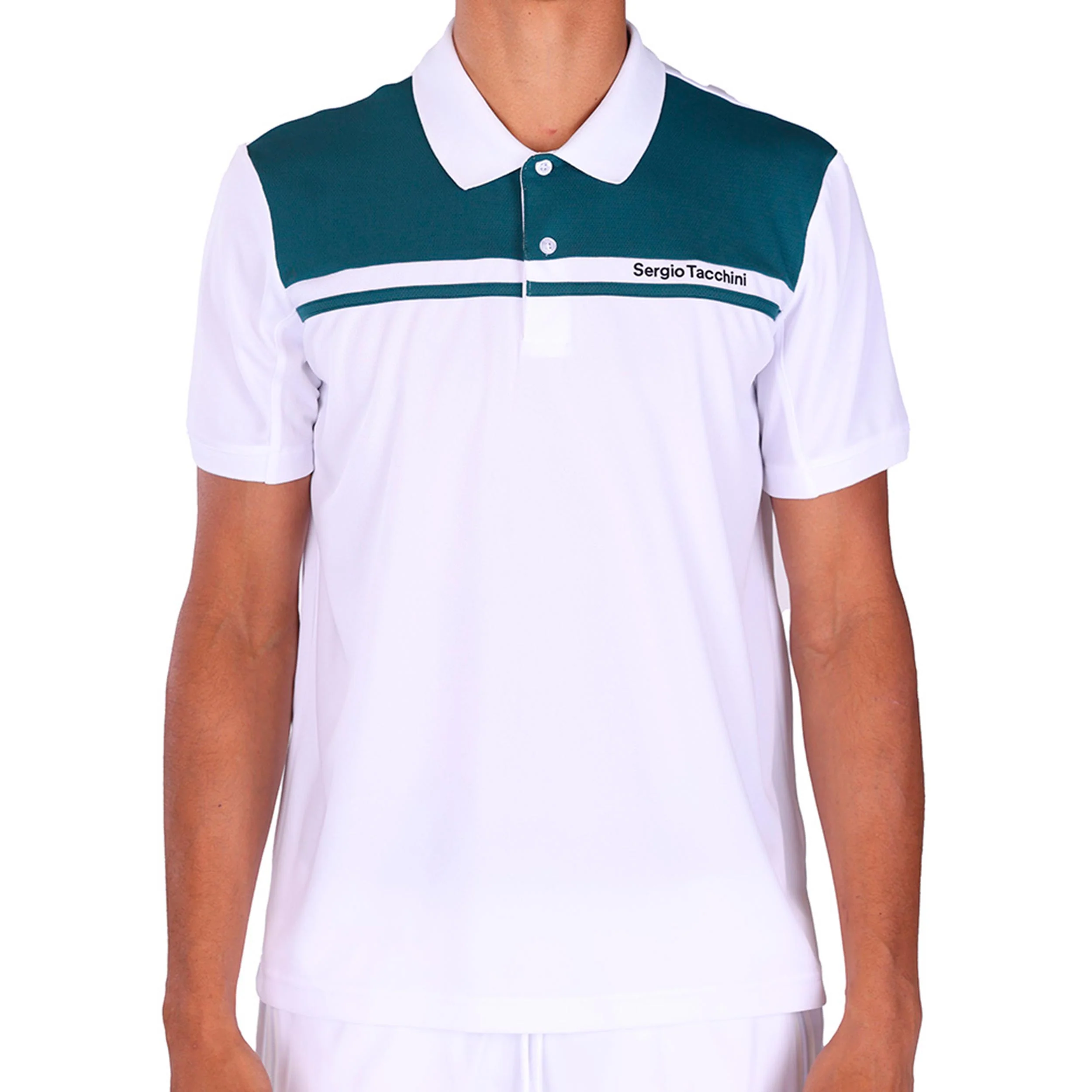 Riflesso Polo Hombres - blanco, color petróleo