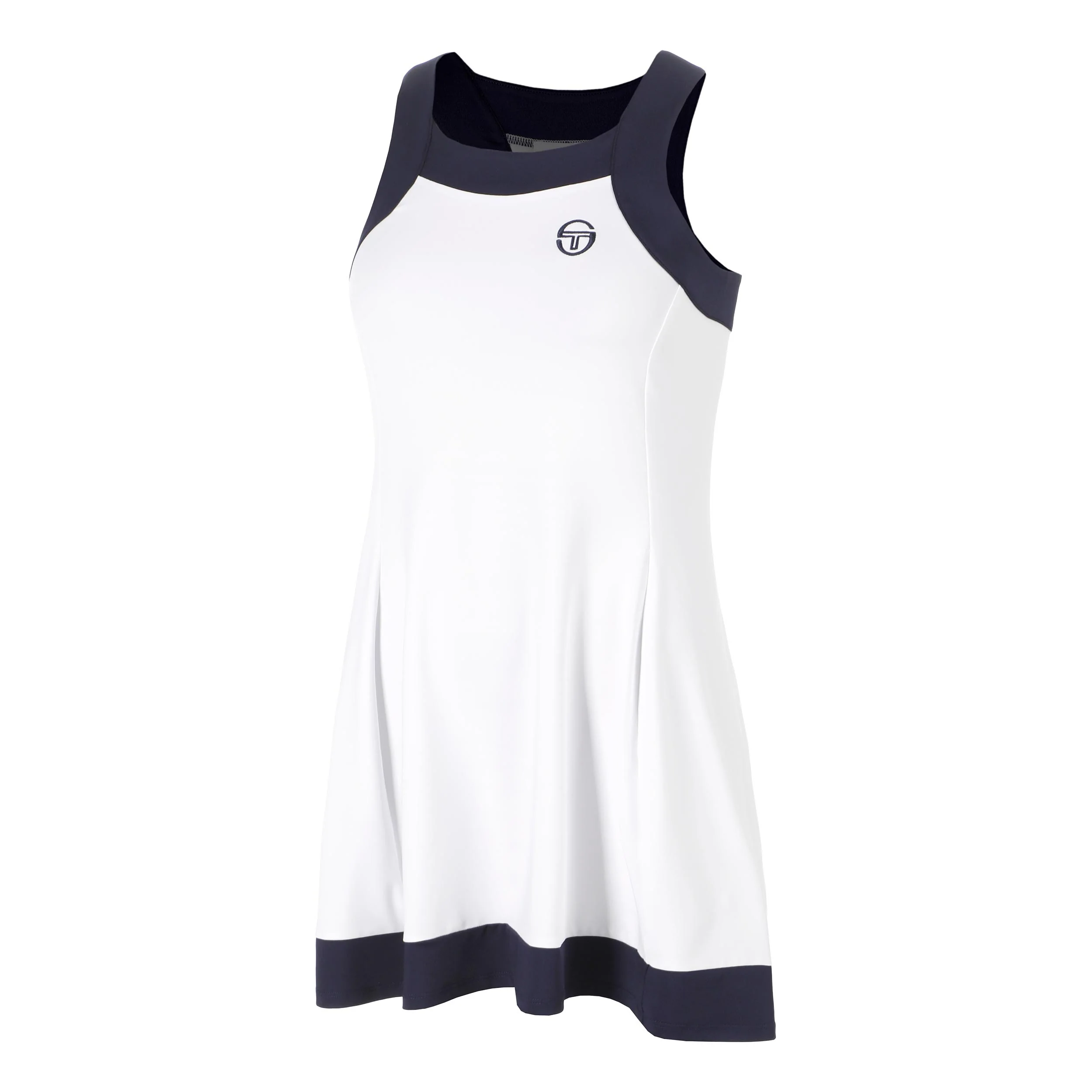TCP Vestido Mujeres - blanco, azul oscuro