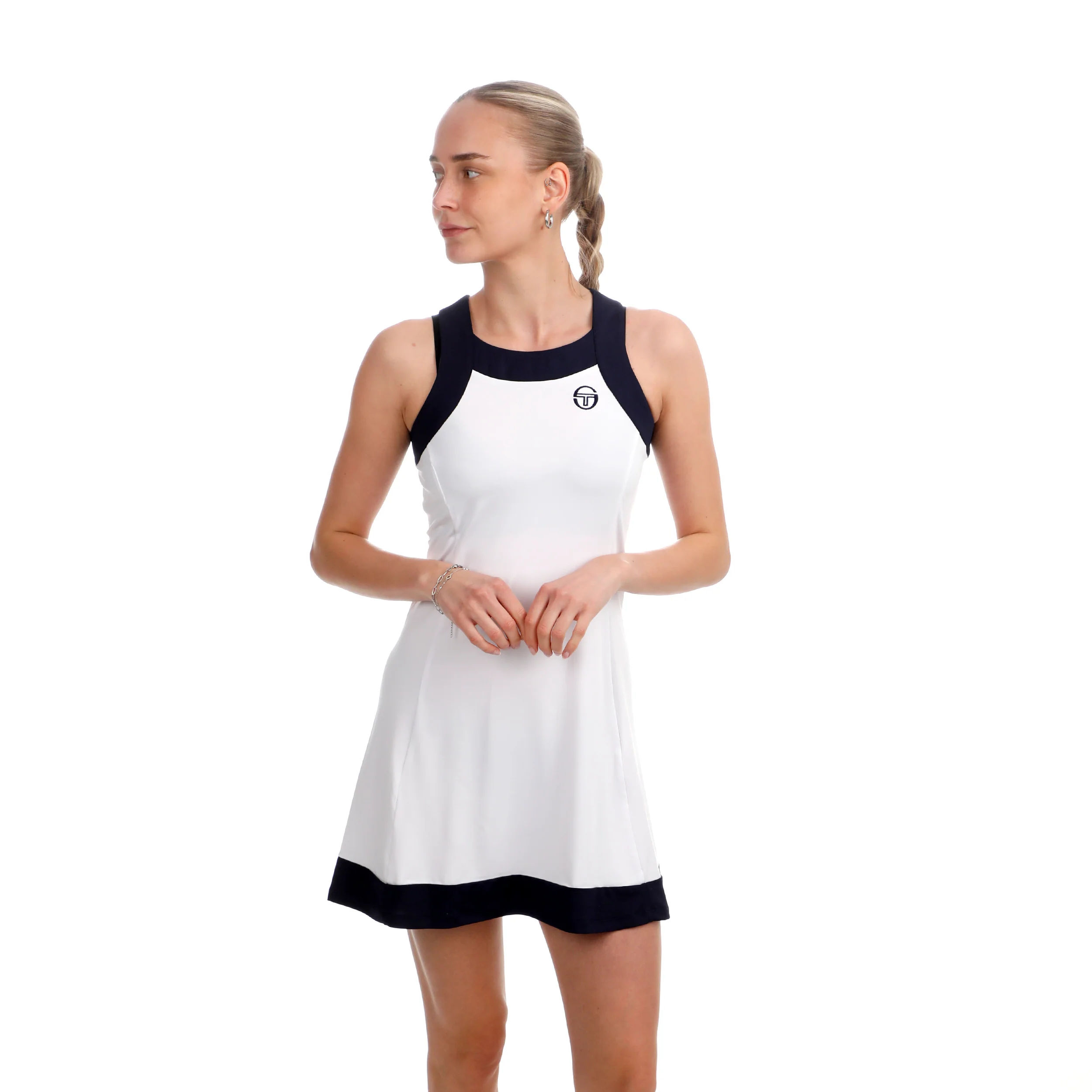 TCP Vestido Mujeres - blanco, azul oscuro - Image 5