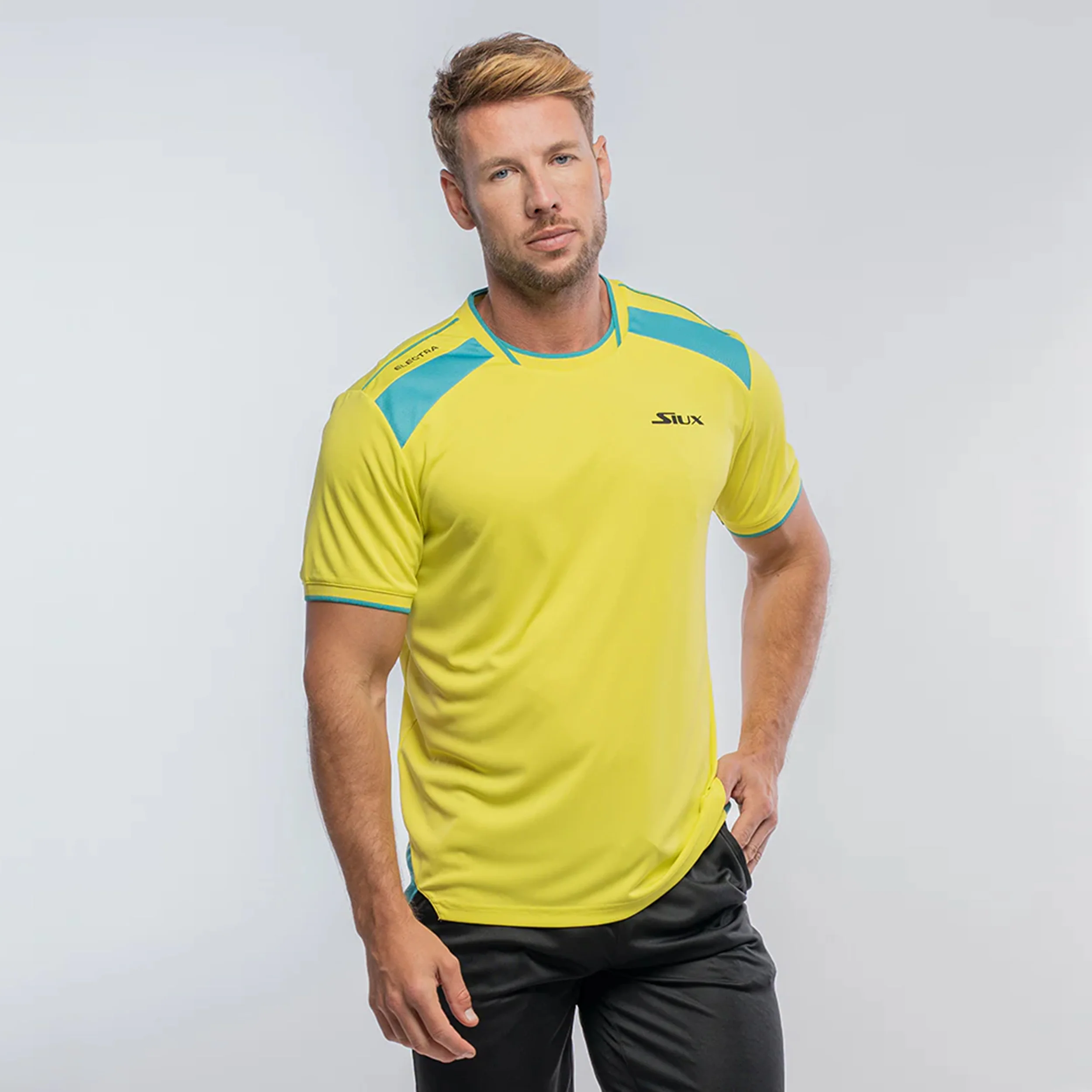 Electra Stupa Camiseta De Manga Corta Hombres-Amarillo