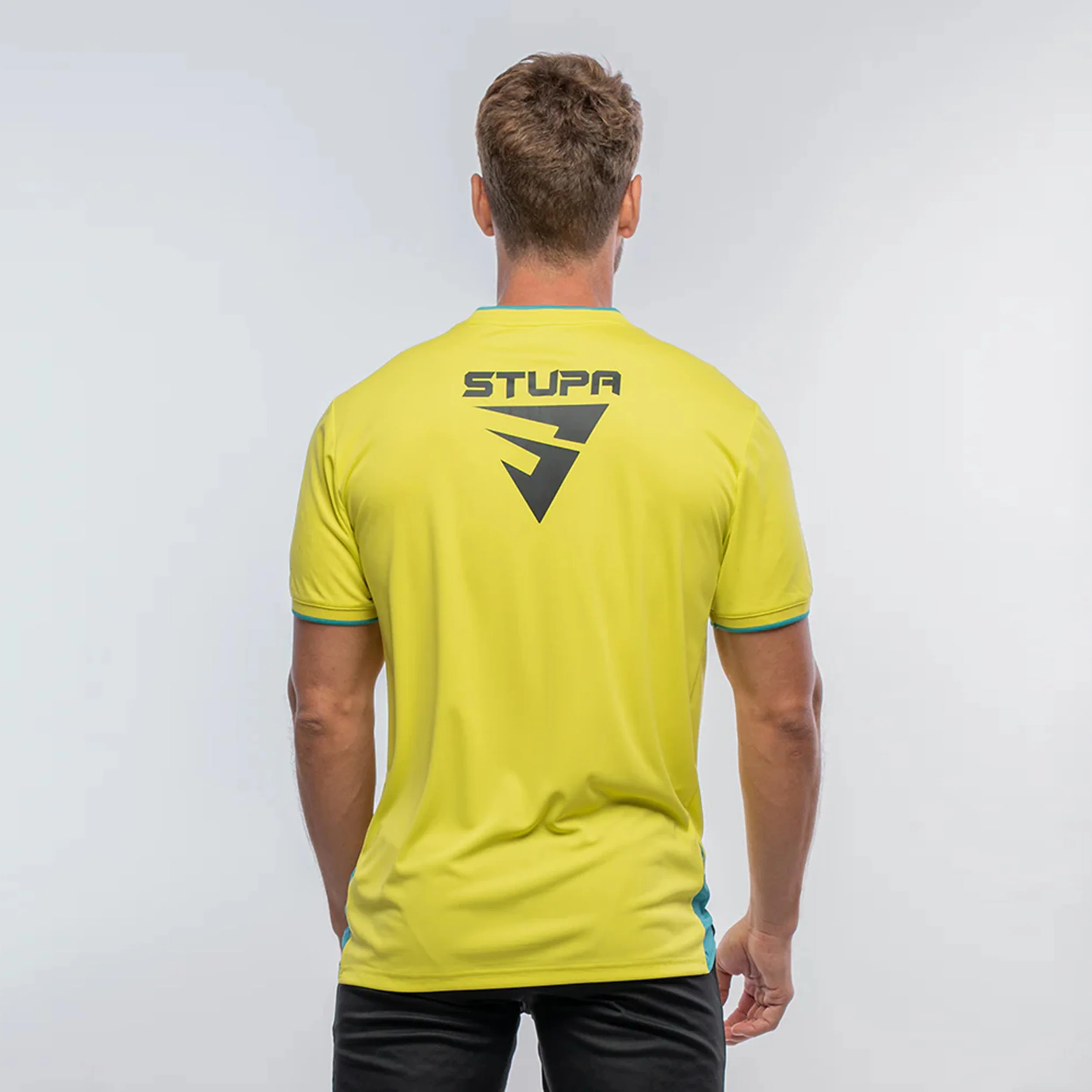 Electra Stupa Camiseta De Manga Corta Hombres-Amarillo - Image 2