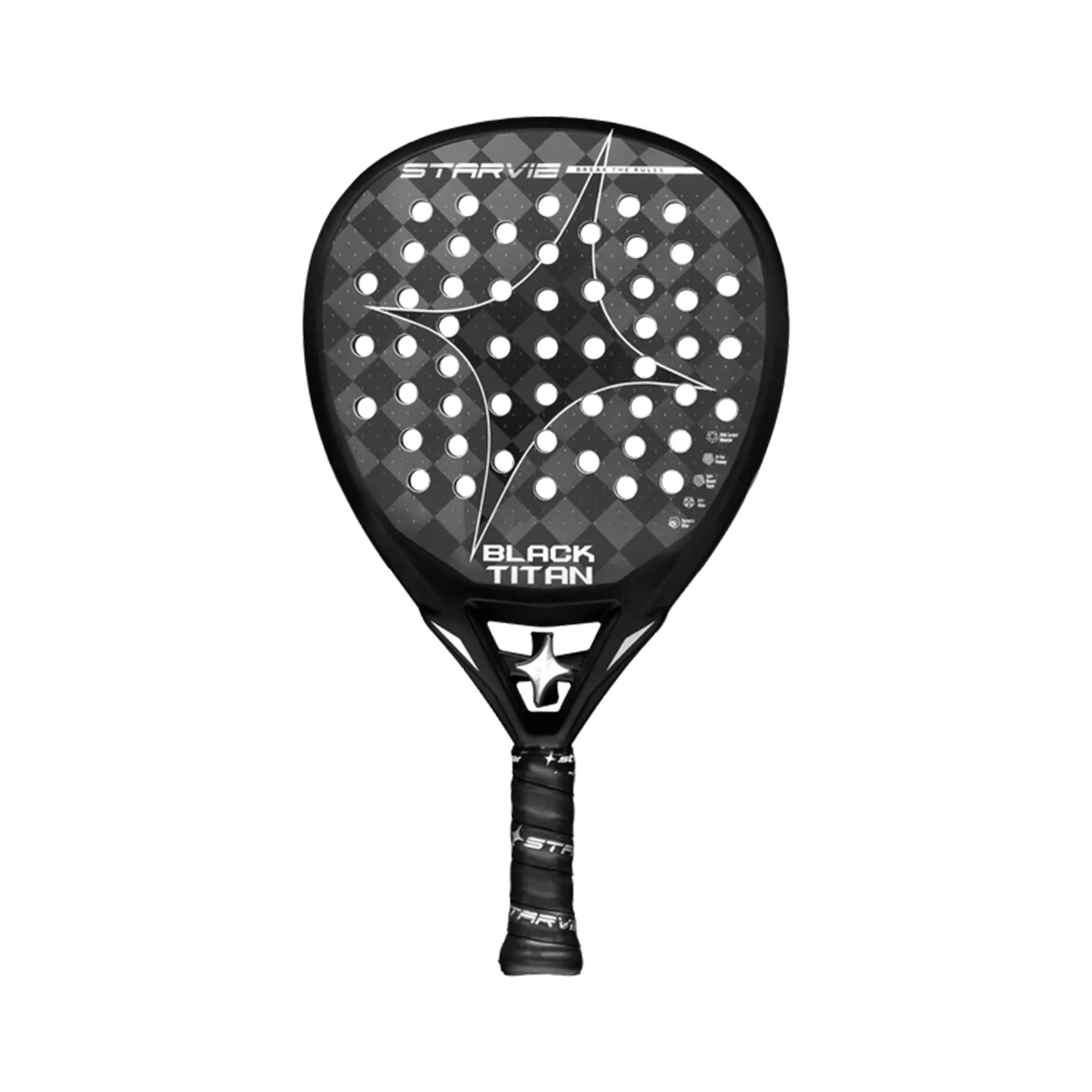 Black Titan Pala de pádel Raquetas de test