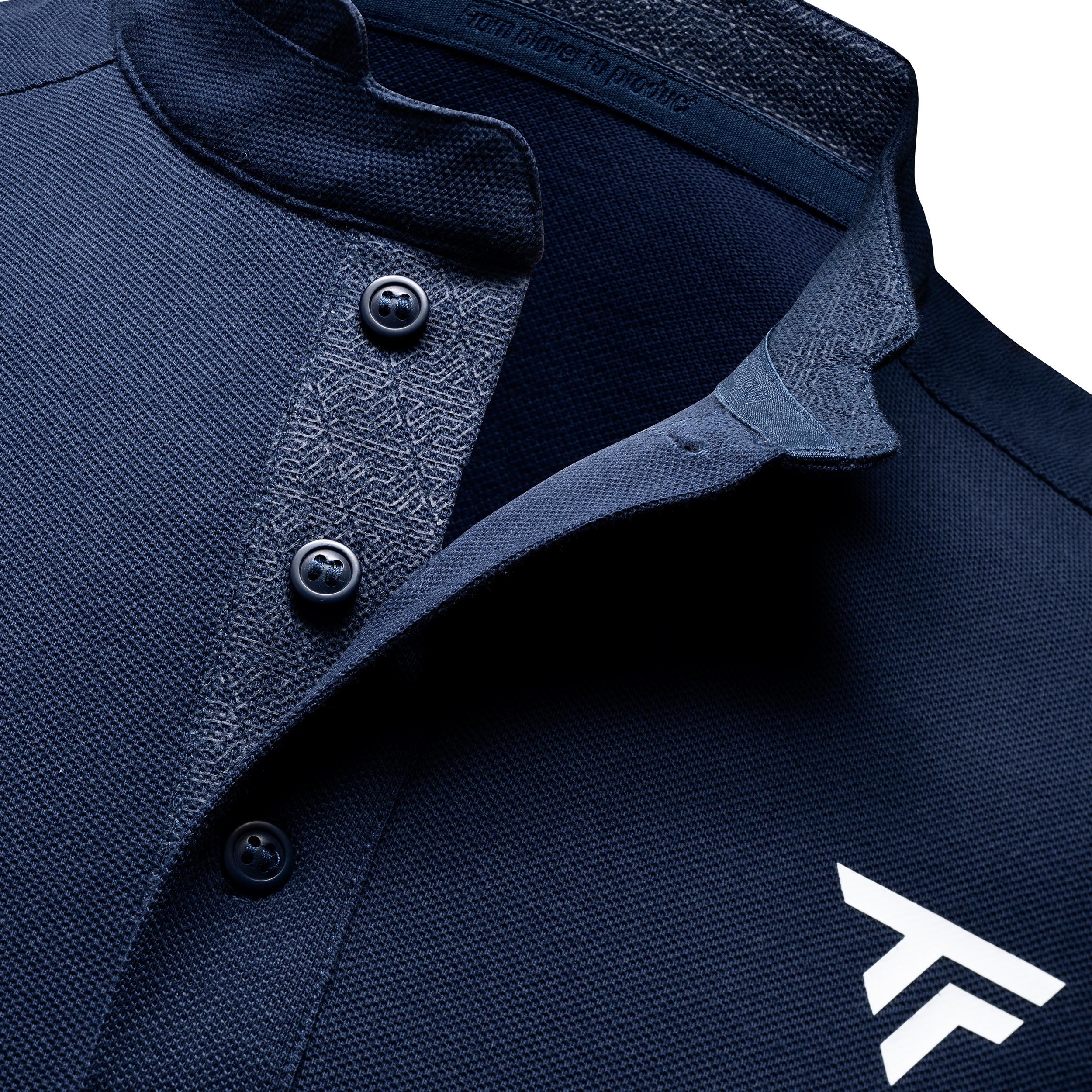 Pique Polo Hombres-Azul Oscuro - Image 3