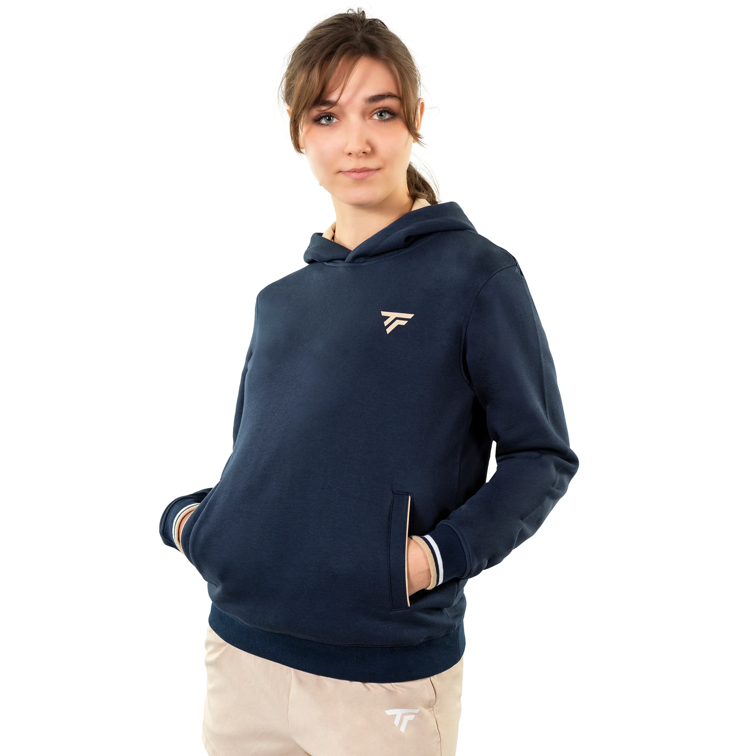 Sudadera con capucha Unisex-azul oscuro - Image 6