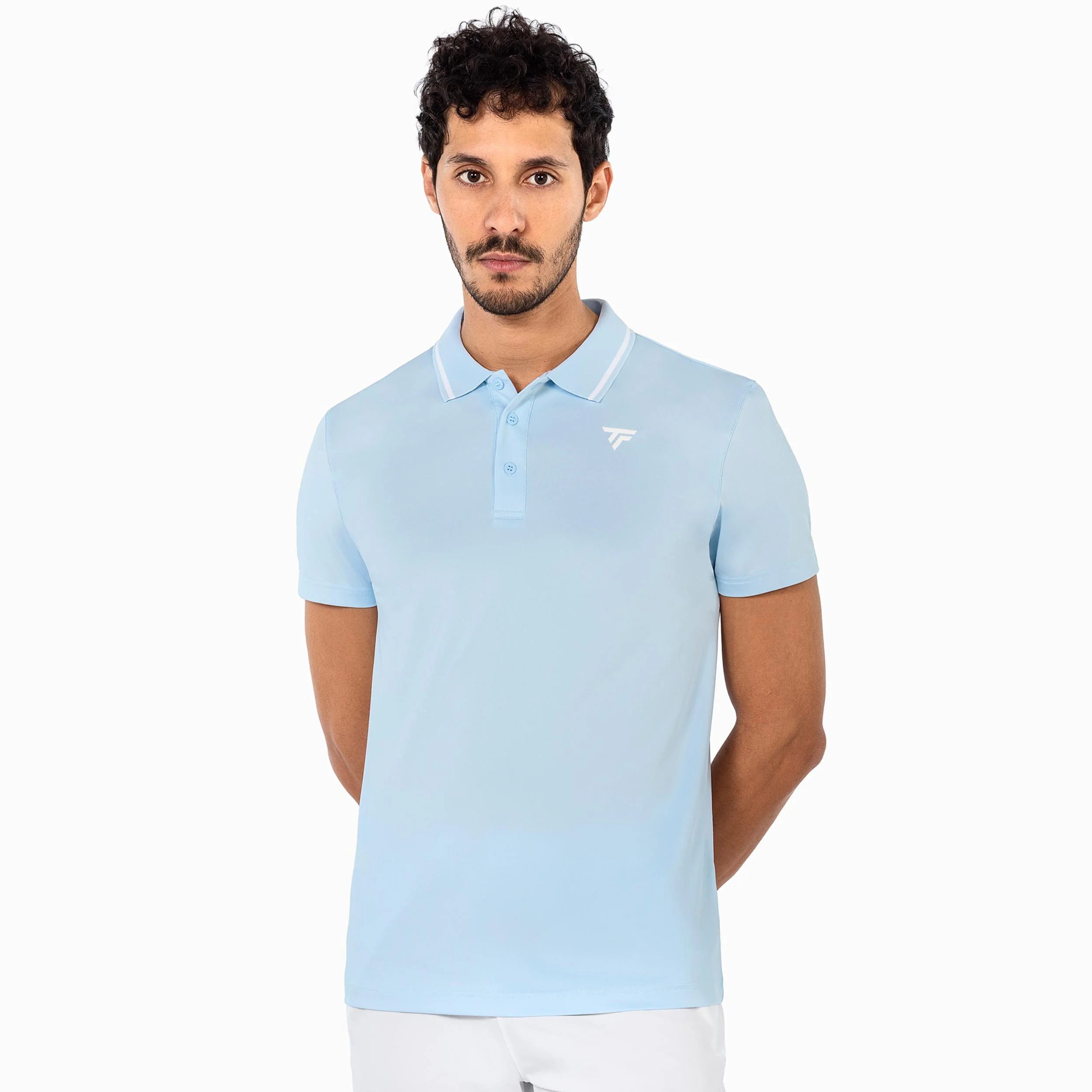 Team Tech Polo Hombres - azul claro - Image 3