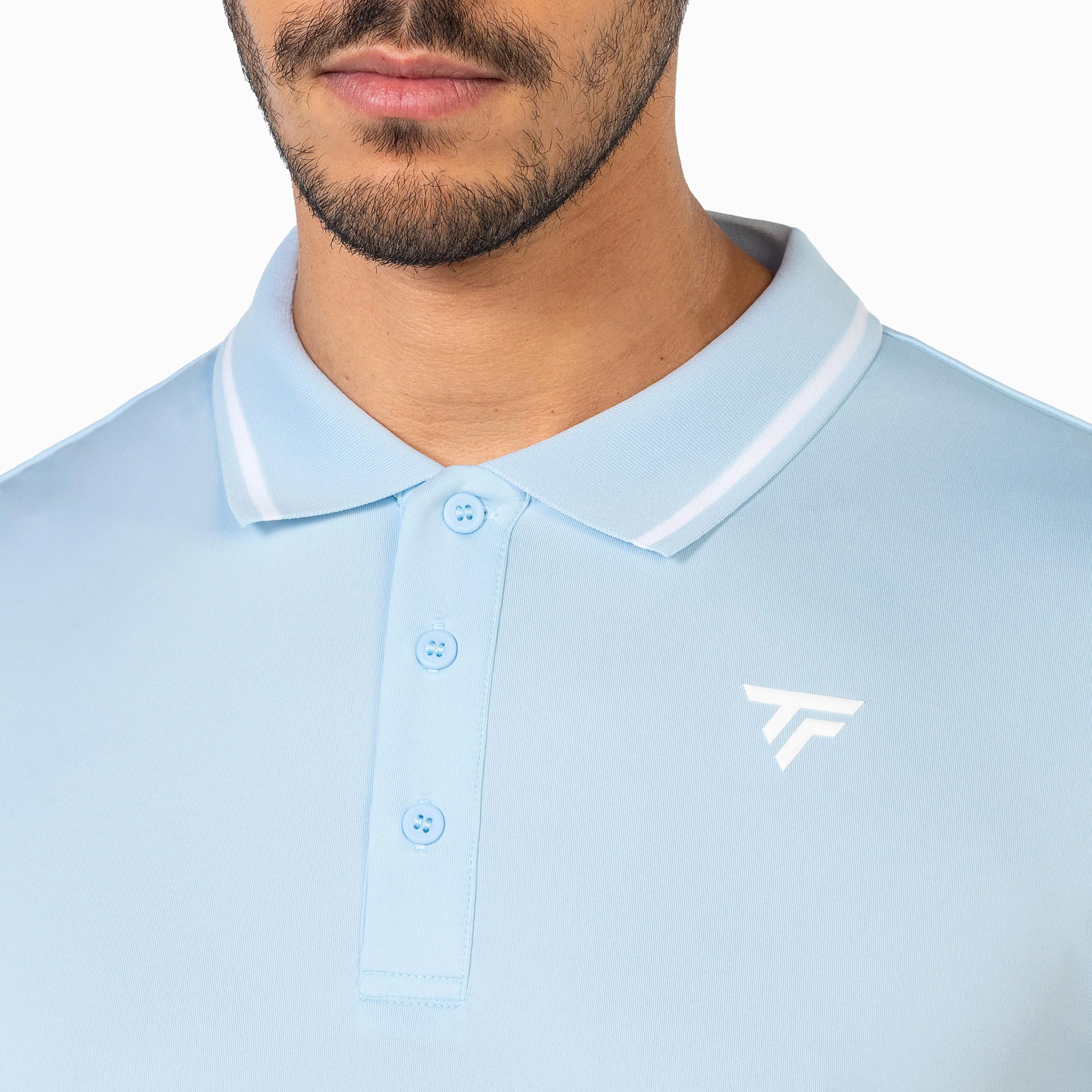 Team Tech Polo Hombres - azul claro - Image 4