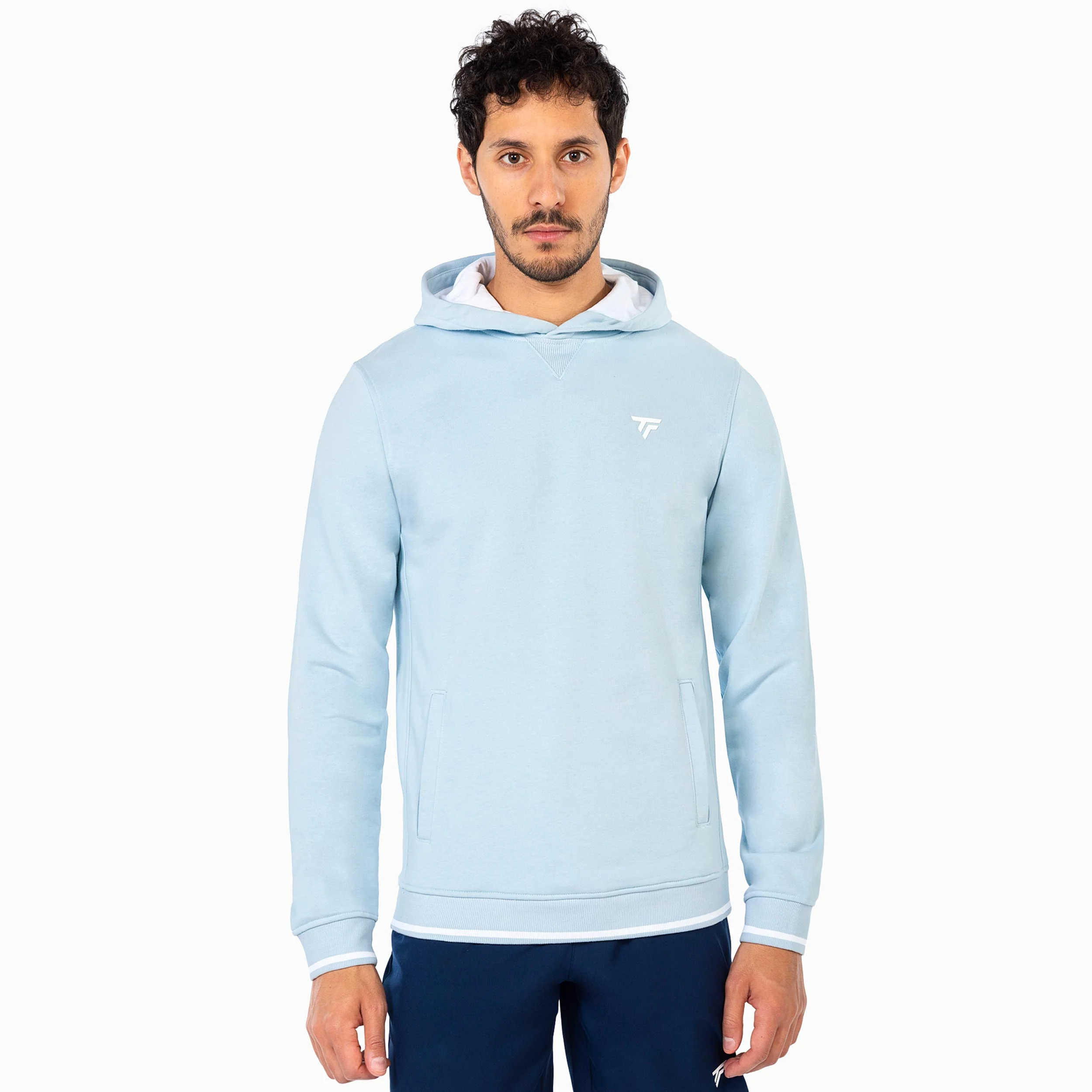 Team Terry Sudadera con capucha Unisex - azul claro - Image 6