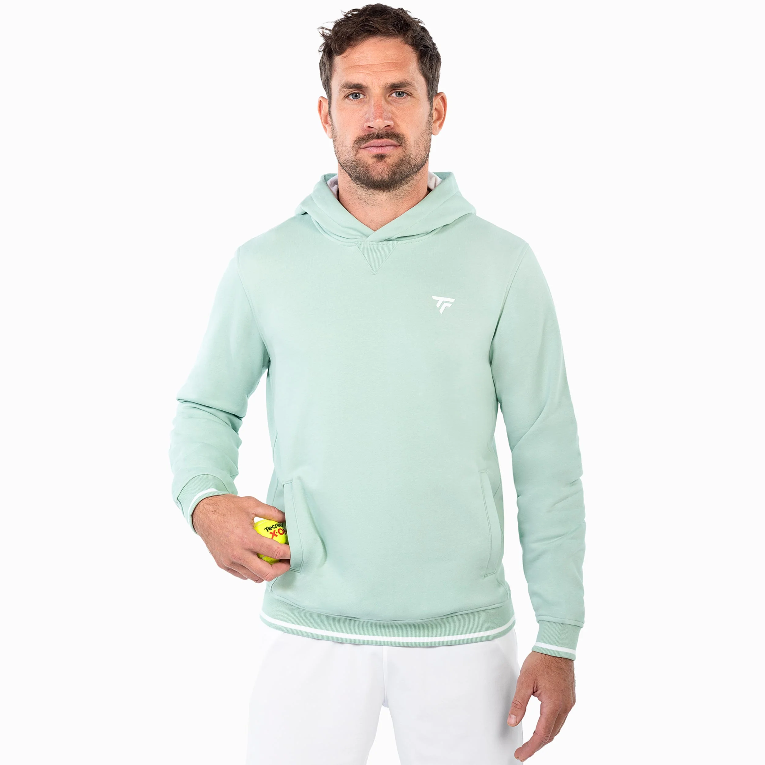 Team Terry Sudadera con capucha Unisex - salvia - Image 4