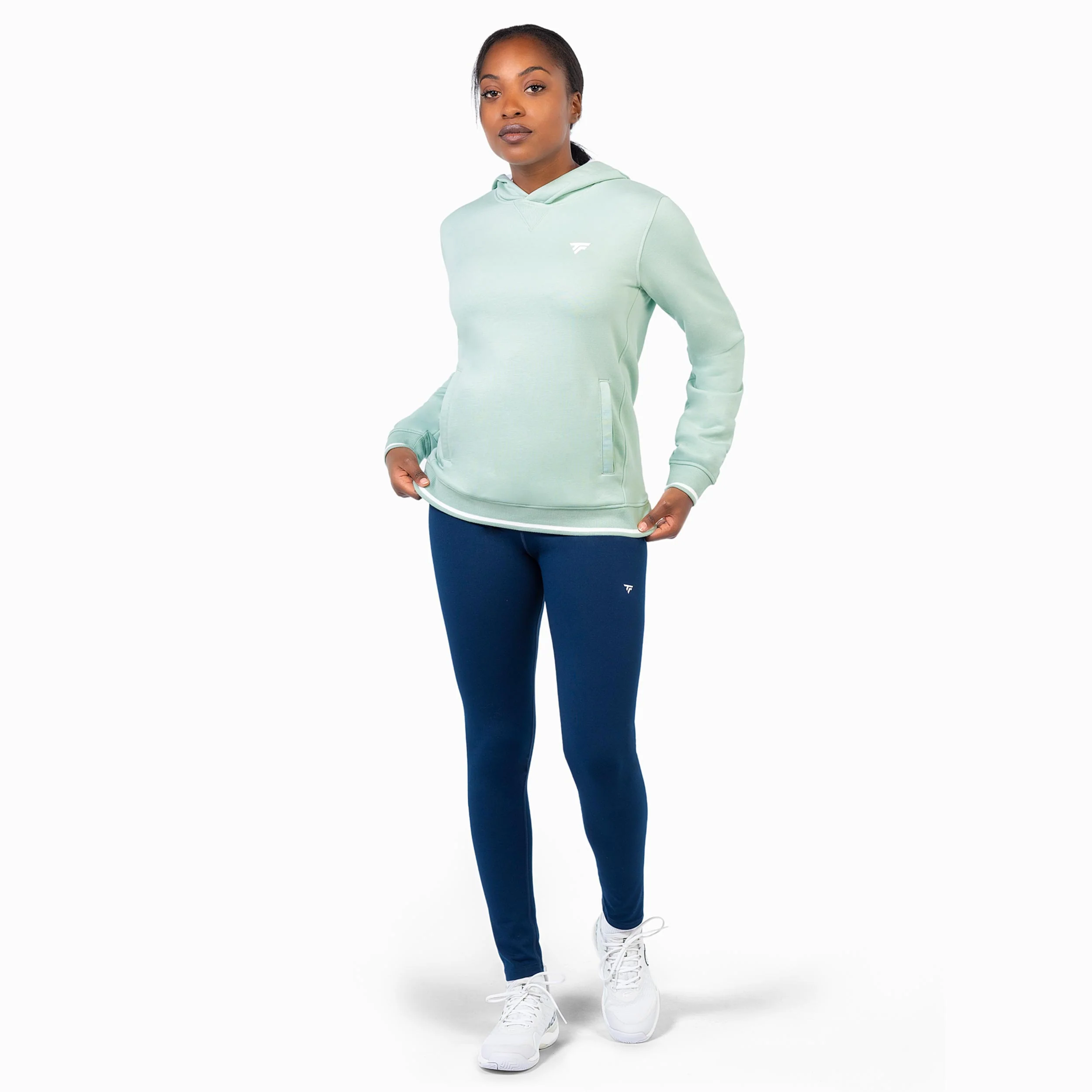 Team Terry Sudadera con capucha Unisex - salvia - Image 5