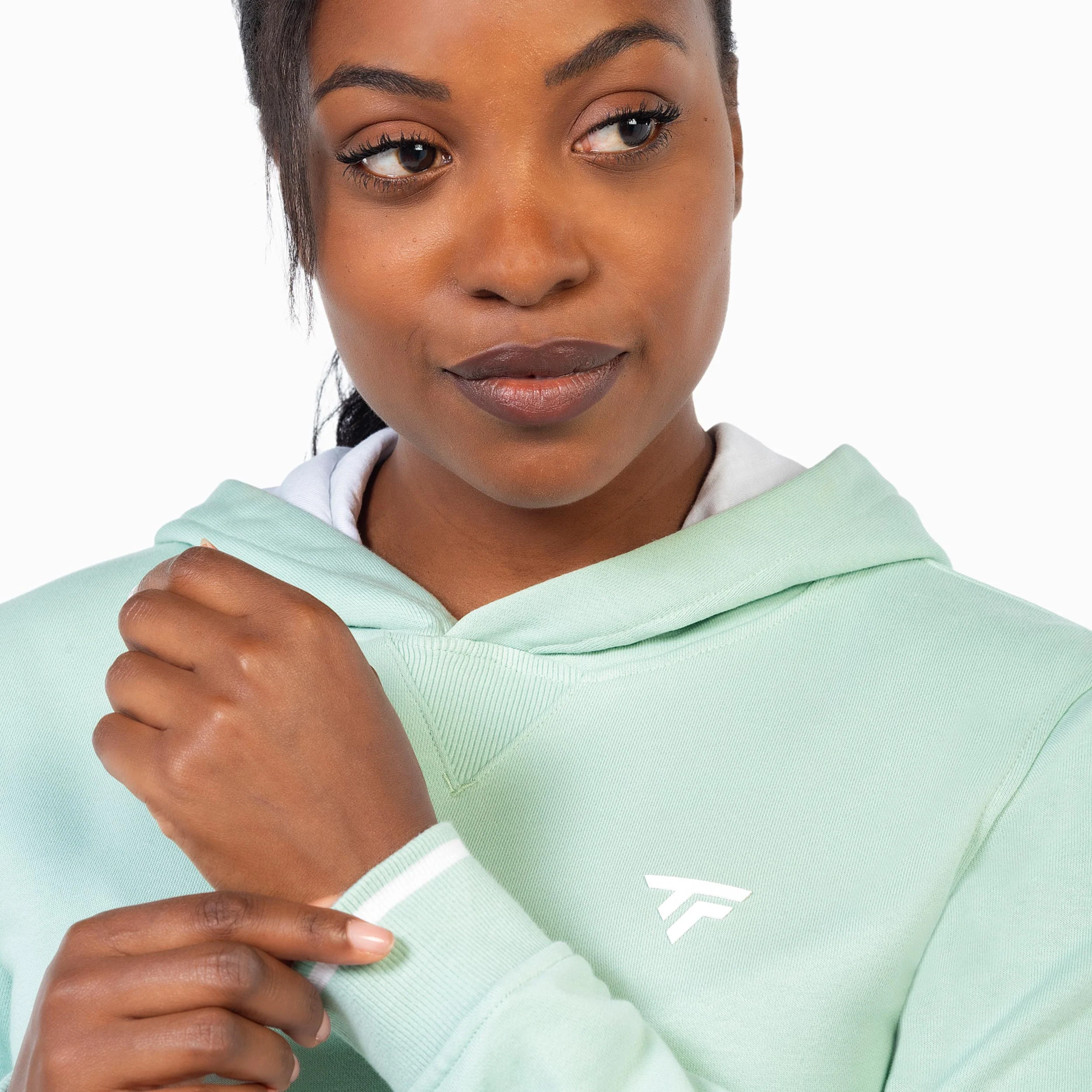 Team Terry Sudadera con capucha Unisex - salvia - Image 7