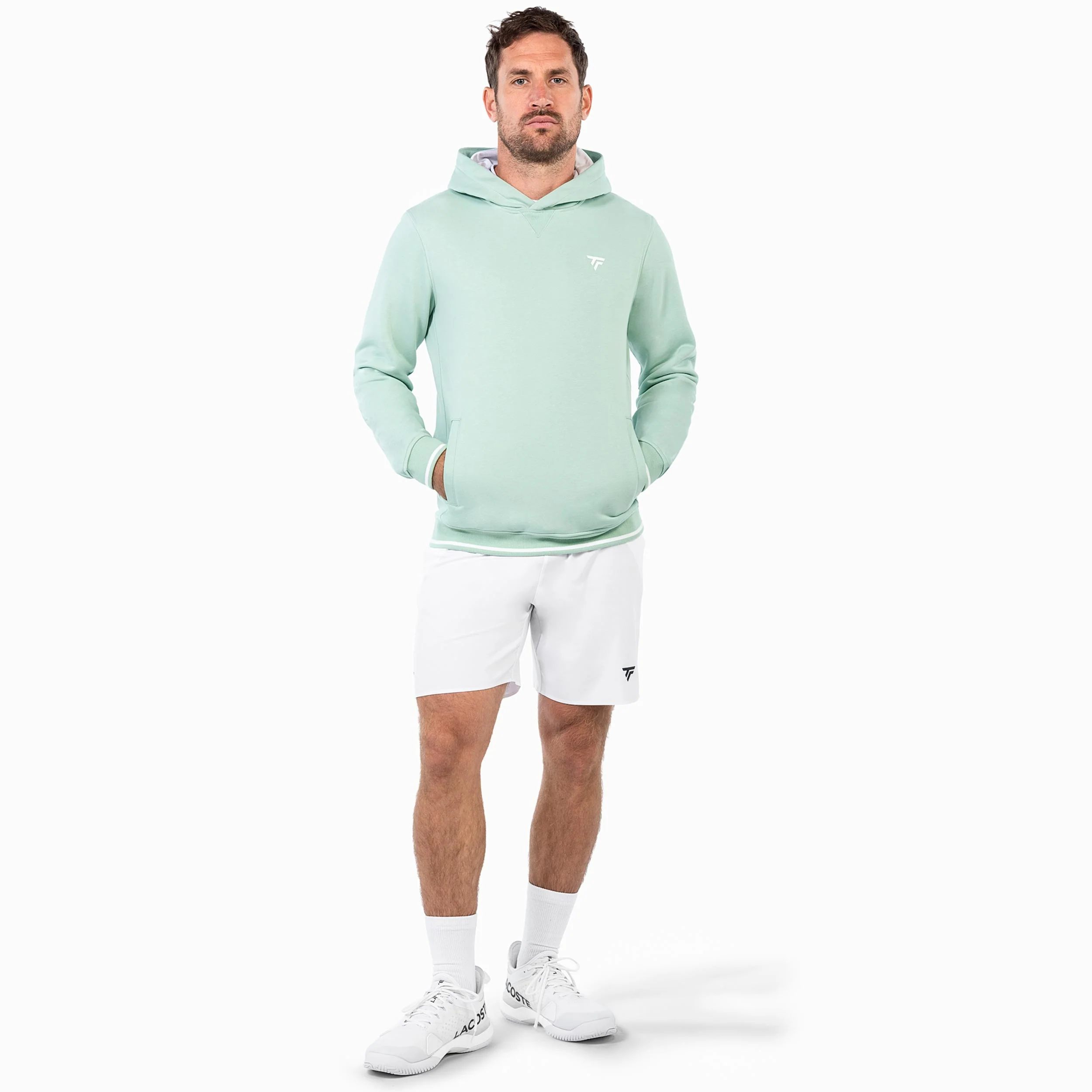 Team Terry Sudadera con capucha Unisex - salvia - Image 8