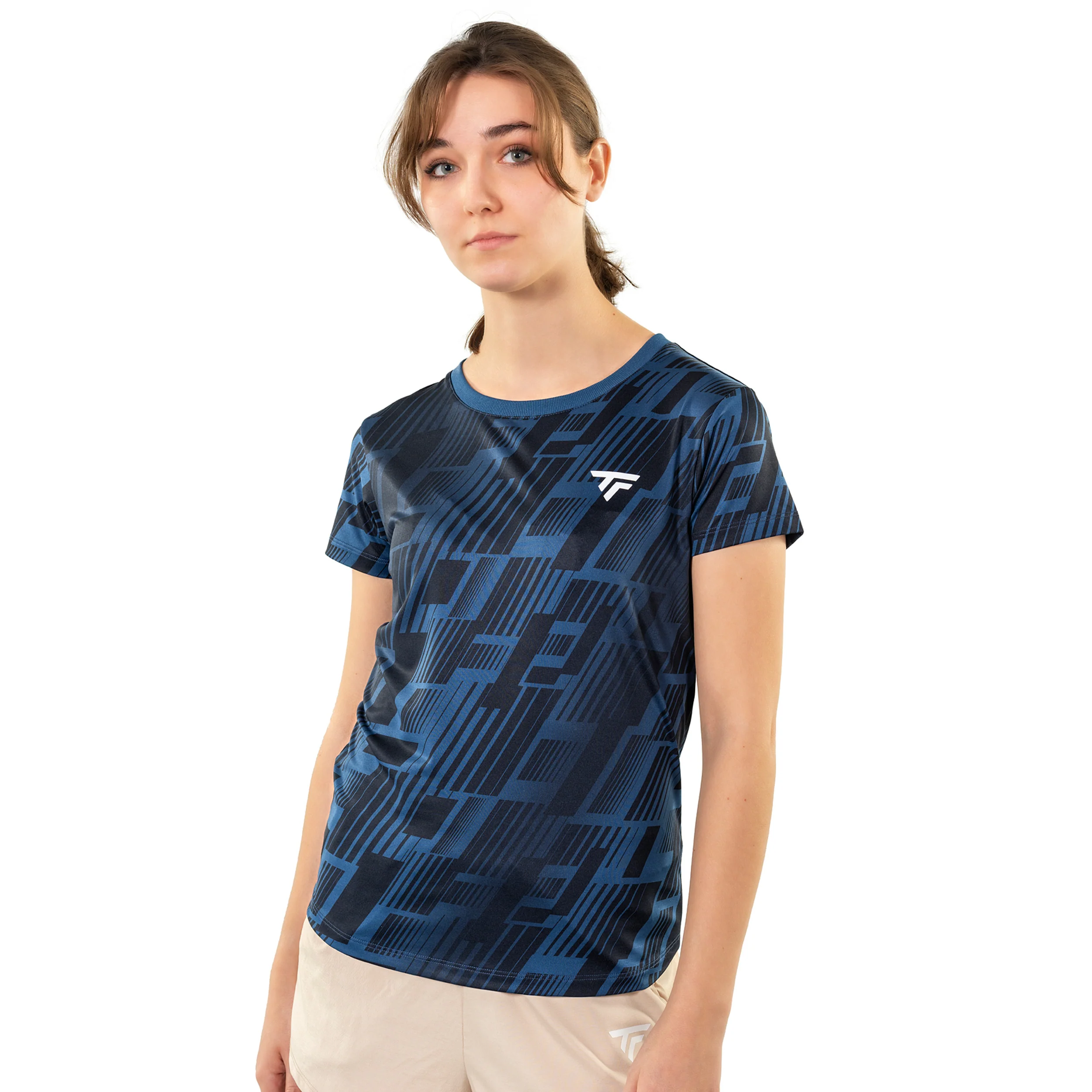 X-Loop Camiseta de manga corta Mujeres-azul oscuro - Image 3