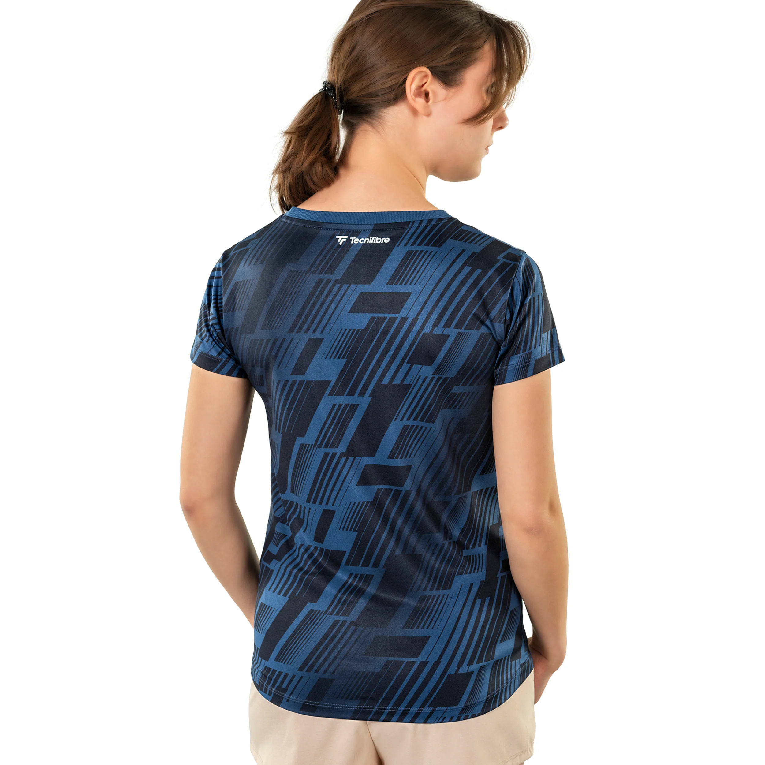 X-Loop Camiseta de manga corta Mujeres-azul oscuro - Image 4