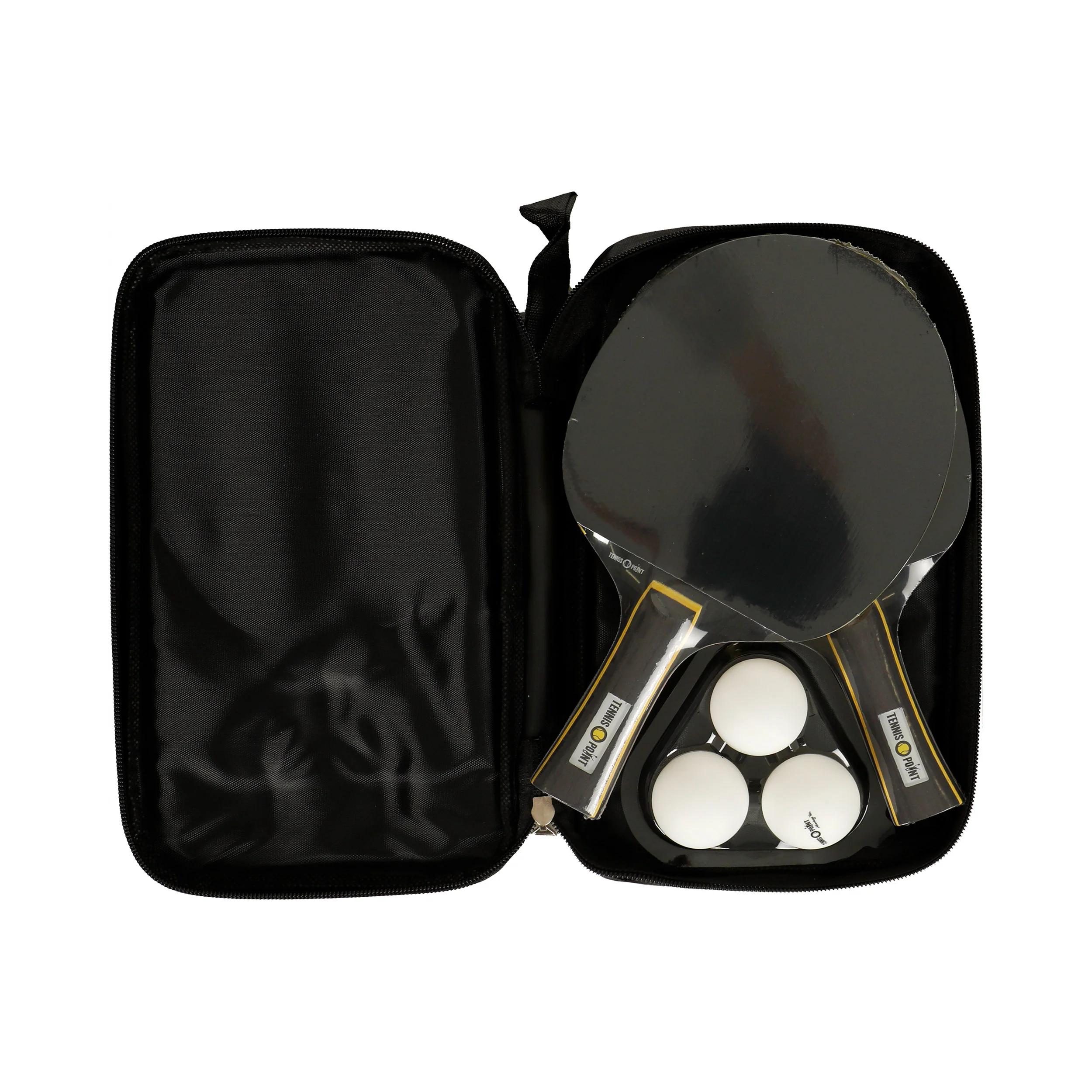 Juego De Tenis De Mesa Más Bolsa,Plus 3x Bälle-Negro,Amarillo - Image 3