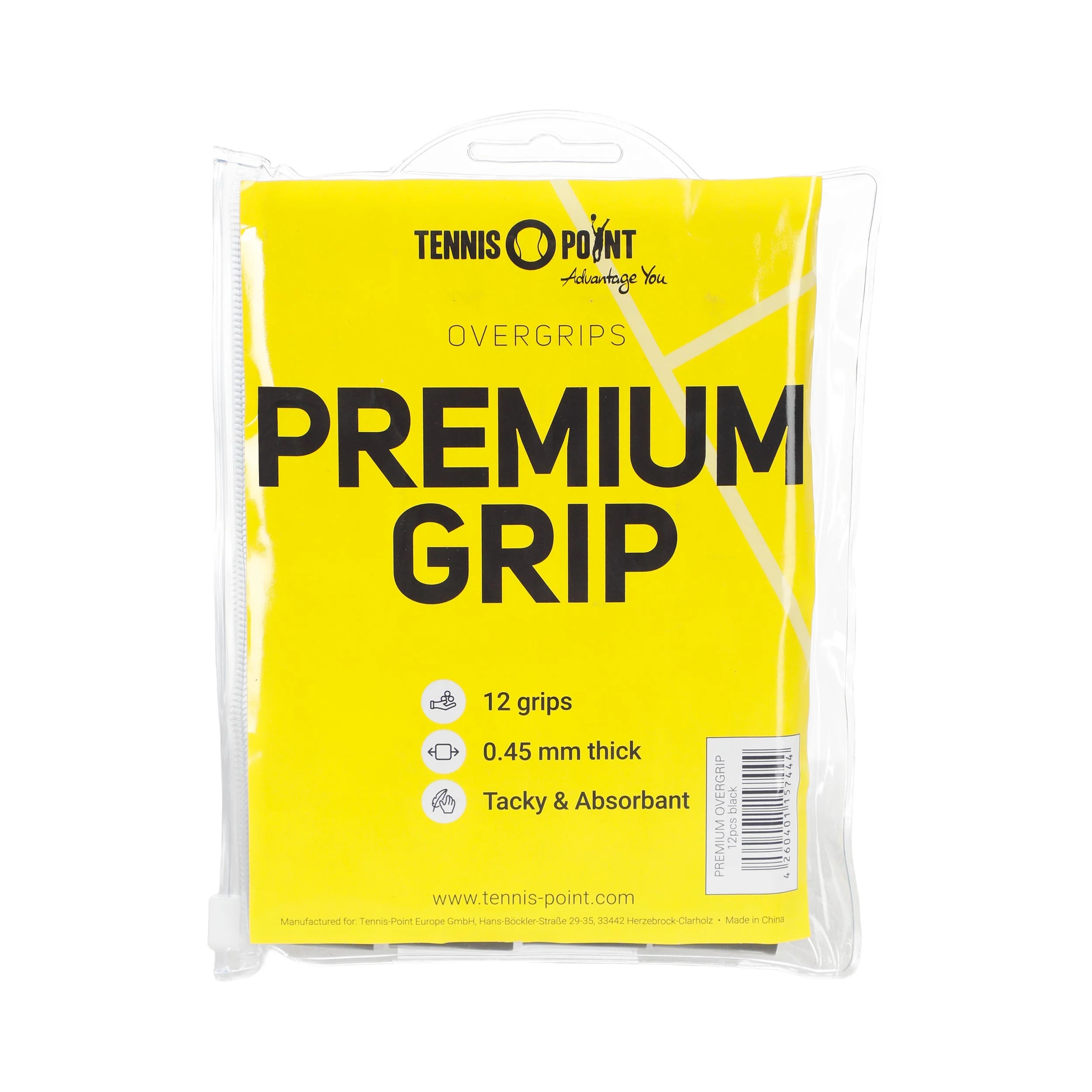 Premium Grip Pack De 12-Negro