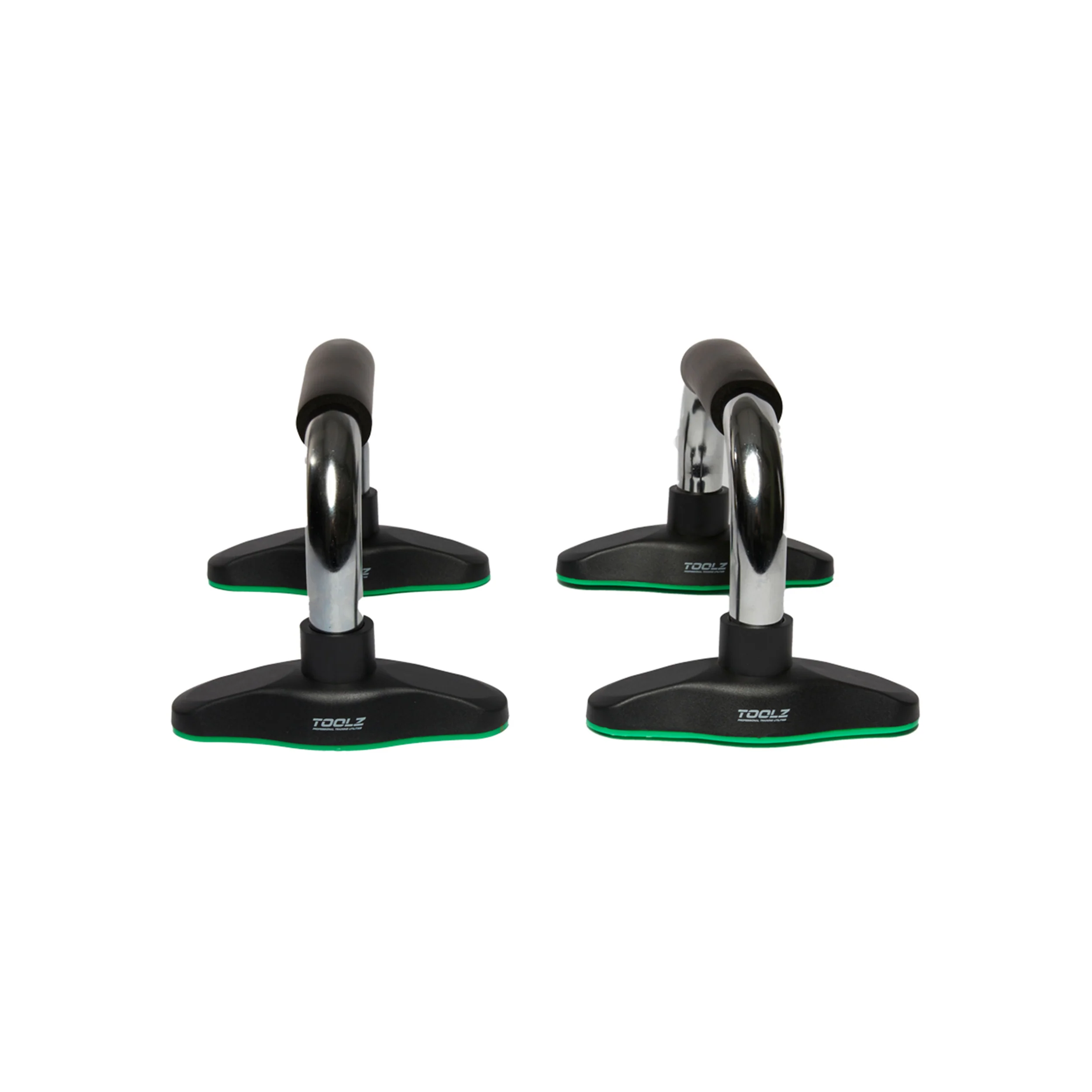 Chrome Push Up Grips Asas Para Flexiones-Negro