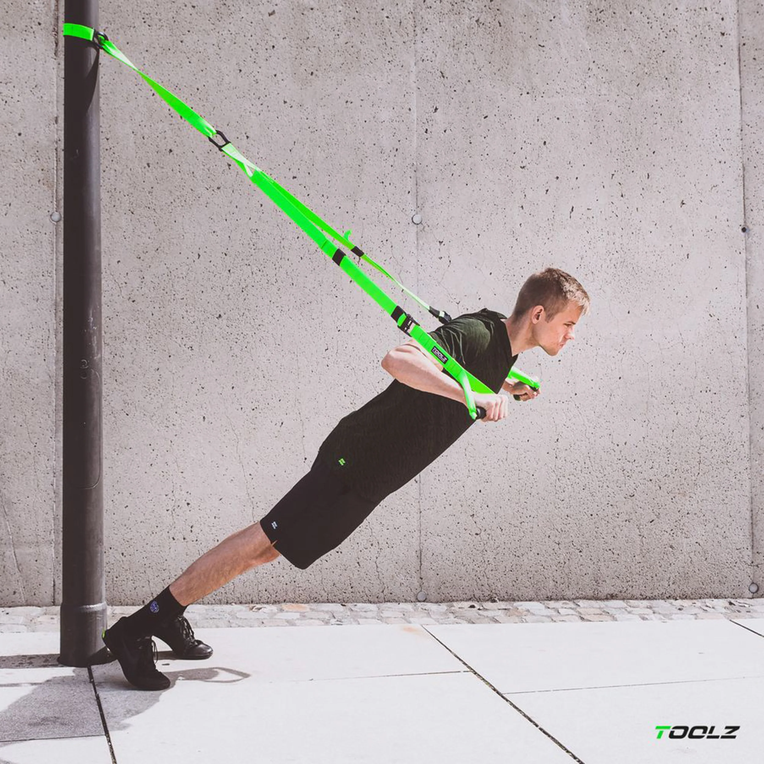 Sling Trainer Aparato De Entrenamiento-Verde,Negro - Image 2