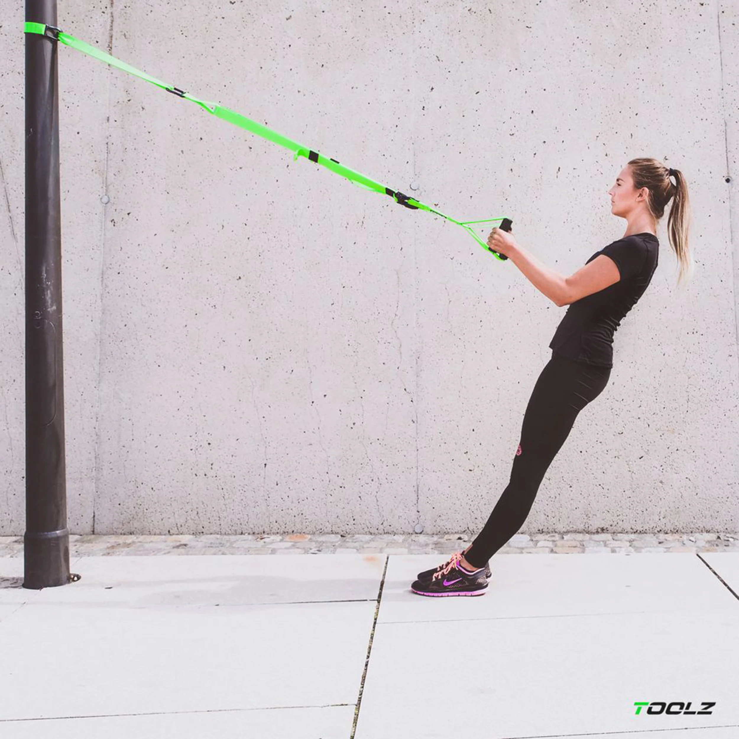 Sling Trainer Aparato De Entrenamiento-Verde,Negro - Image 3