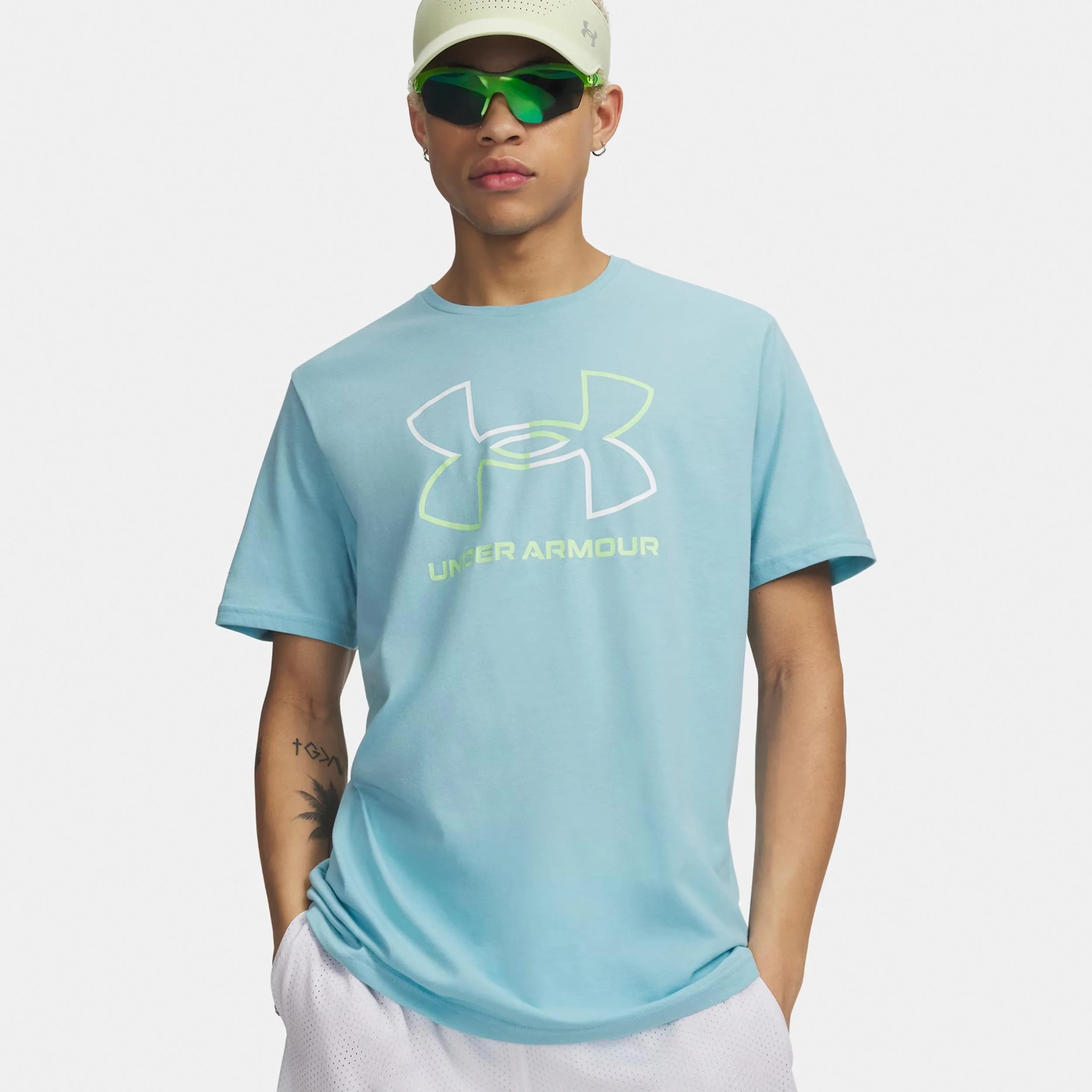 Foundation Update Camiseta de manga corta Hombres-azul, blanco