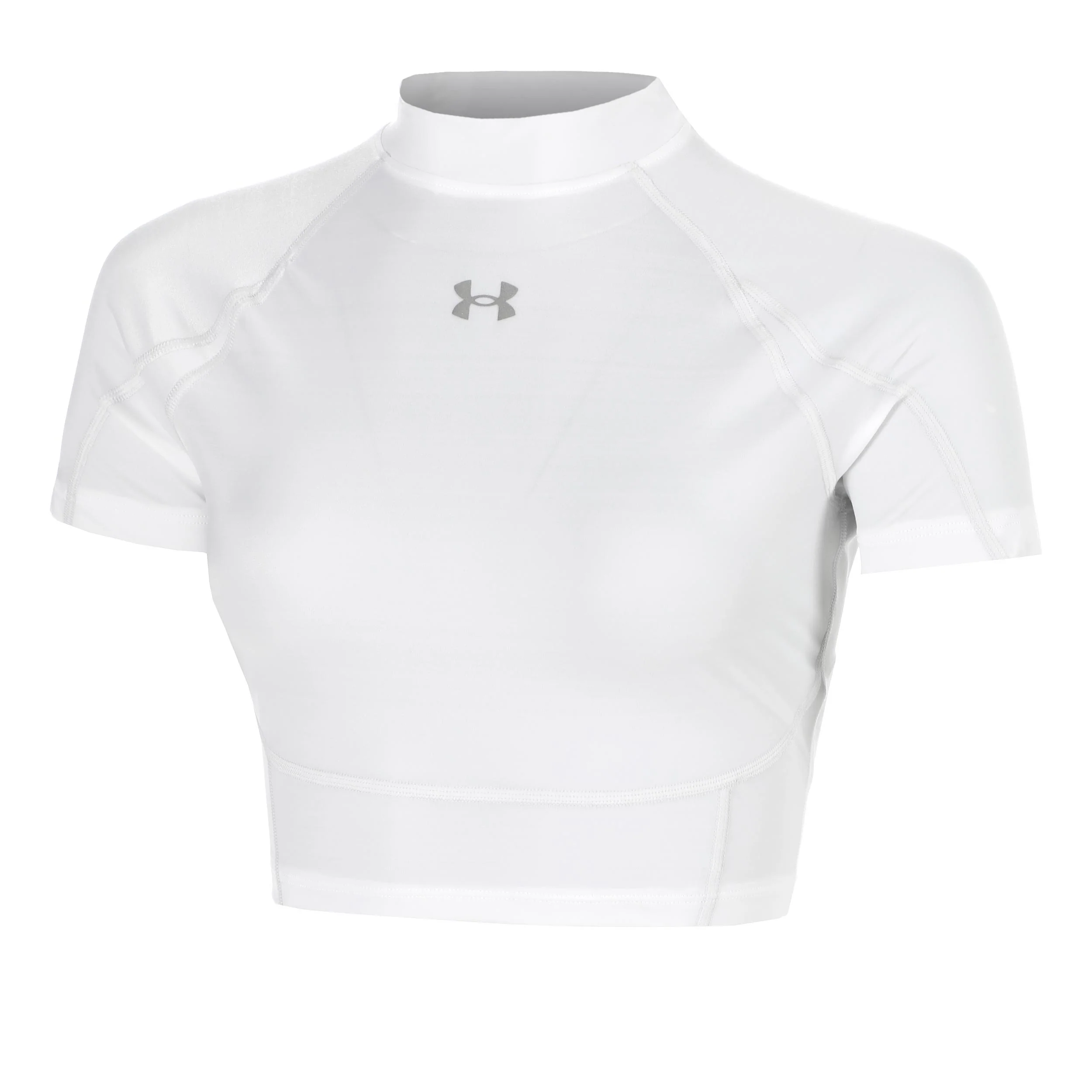 HeatGear Elite Crop Camiseta de manga corta Mujeres-blanco