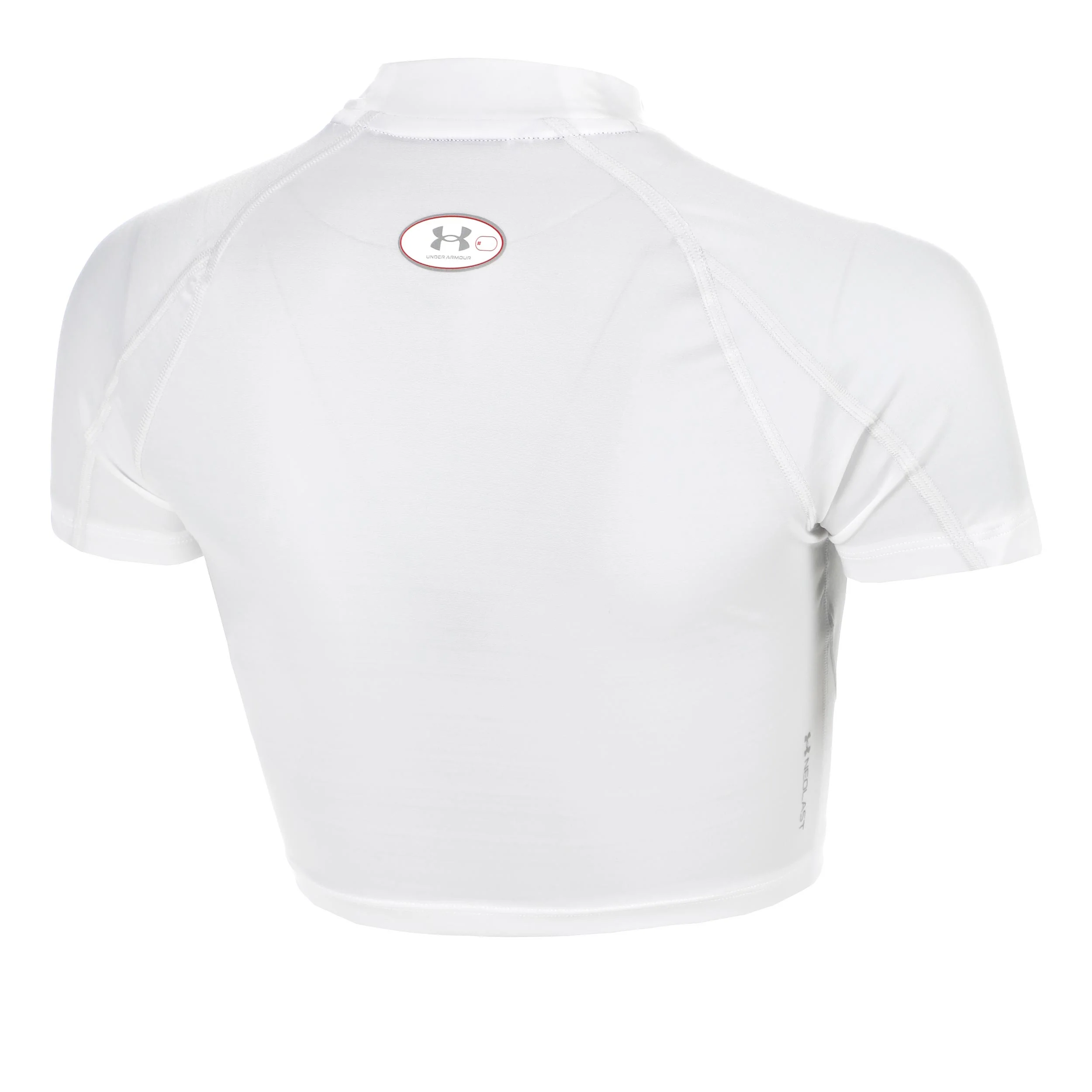 HeatGear Elite Crop Camiseta de manga corta Mujeres-blanco - Image 2