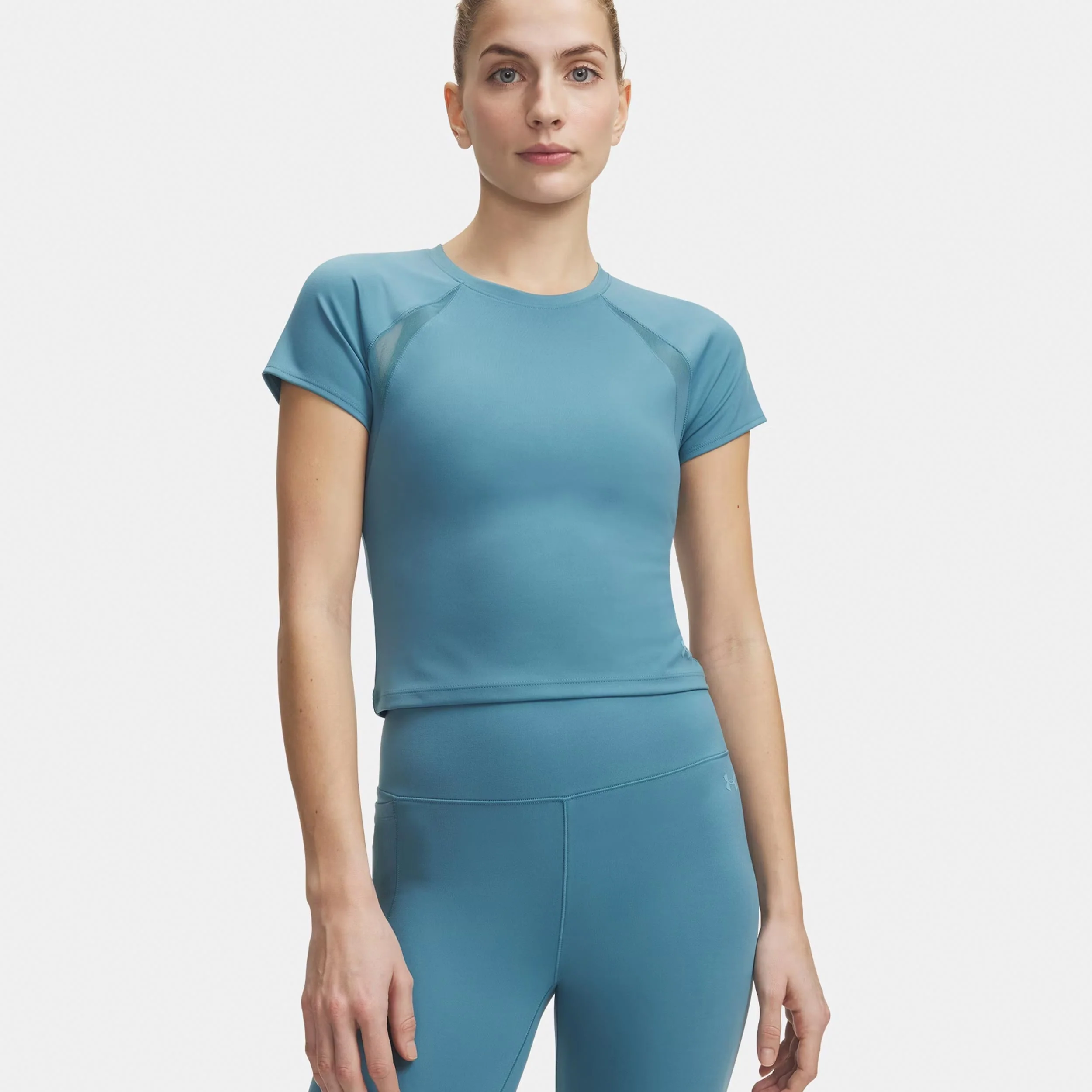 Motion Mesh Camiseta de manga corta Mujeres-azul