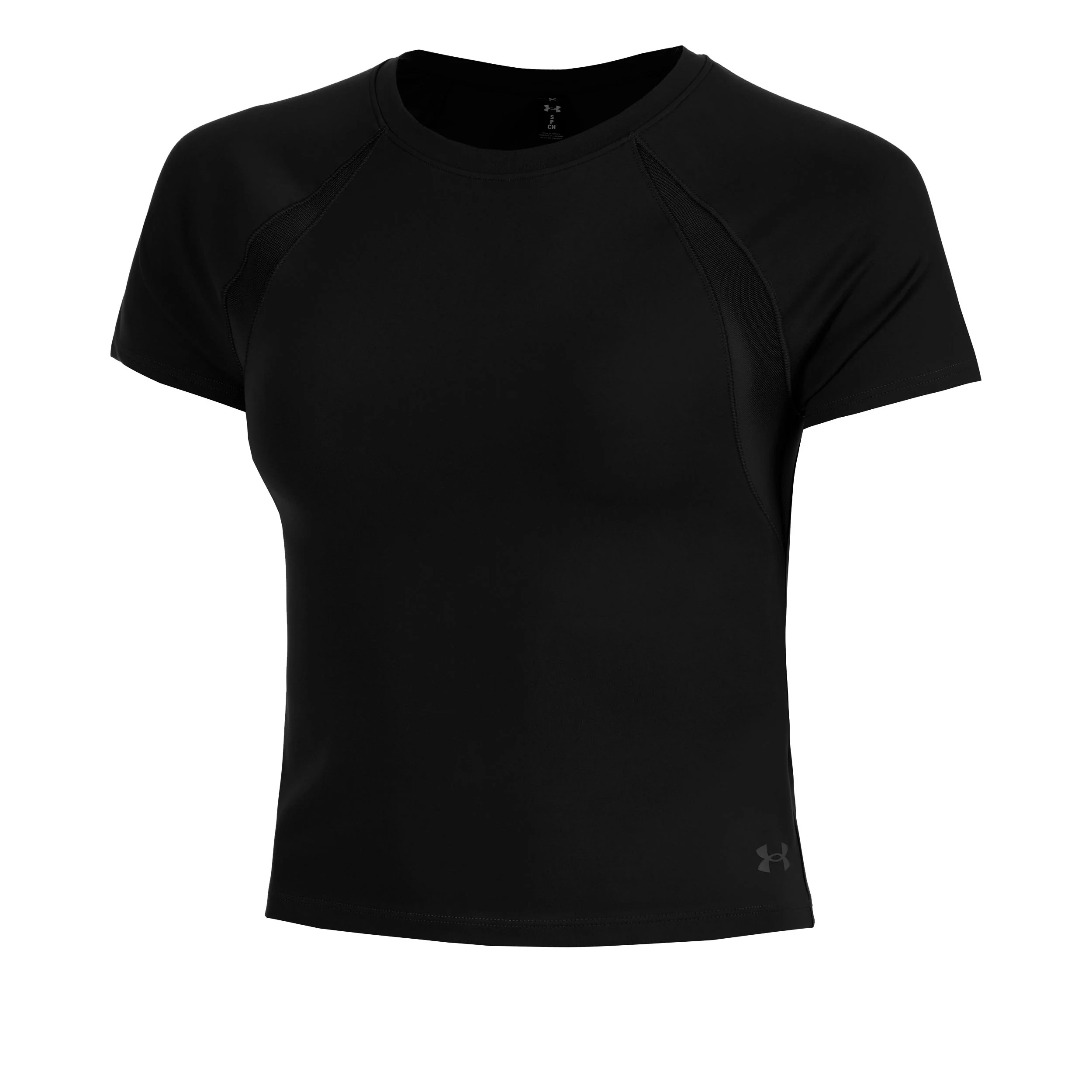 Motion Mesh Camiseta de manga corta Mujeres-negro, gris