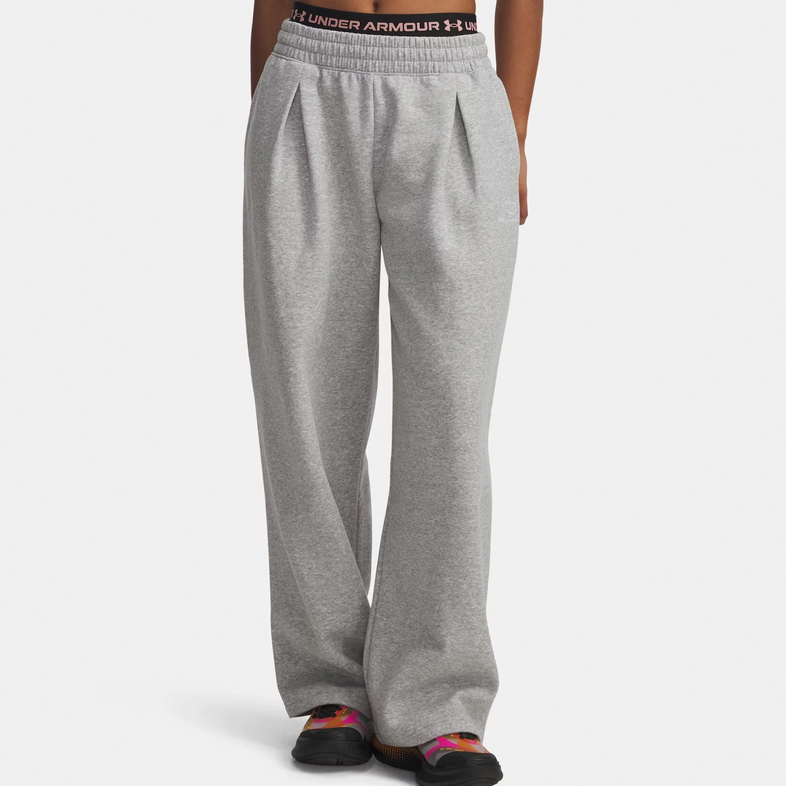 Rival Fleece Script Pantalón de entrenamiento Mujeres-gris