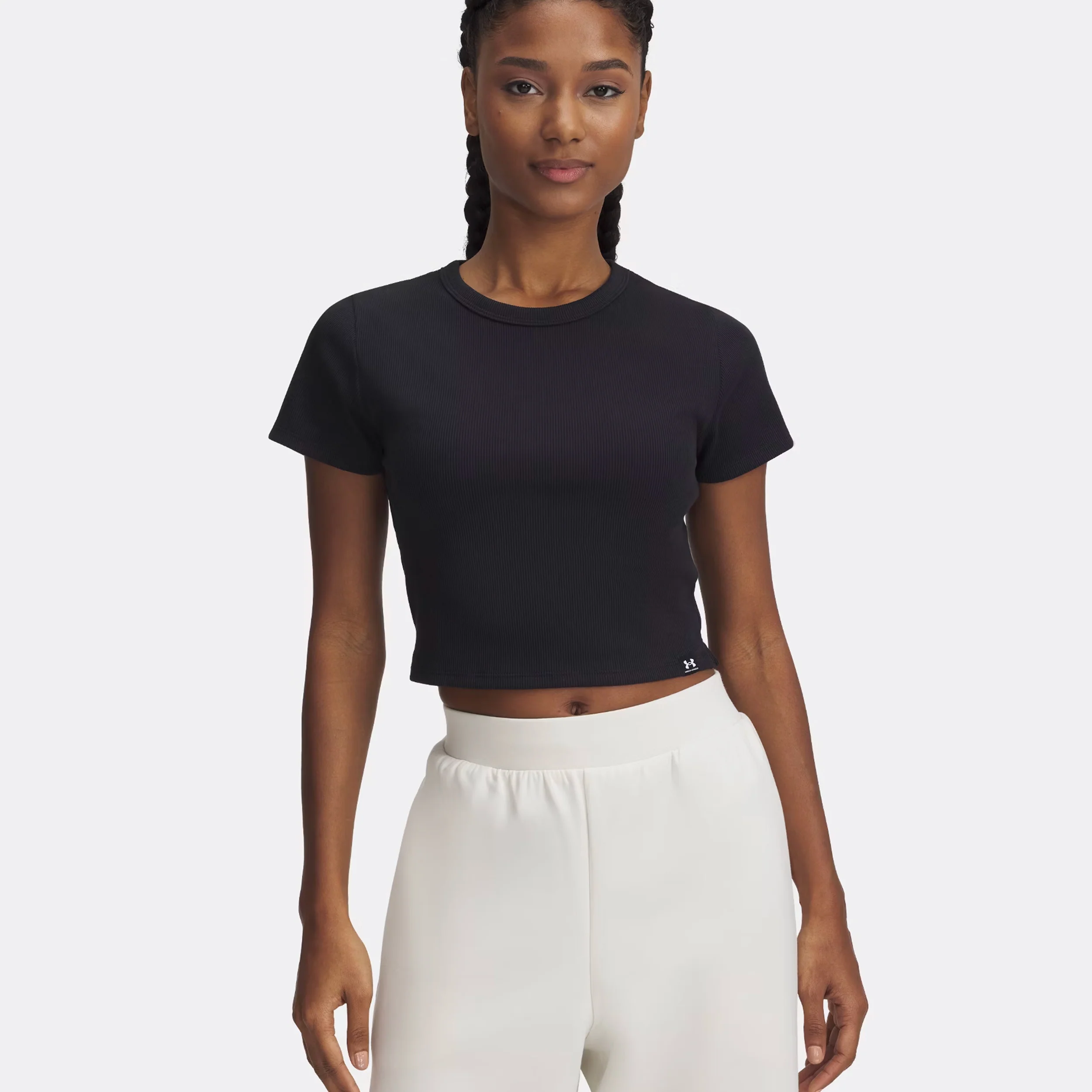 Rival Rib Camiseta De Manga Corta Mujeres-Negro