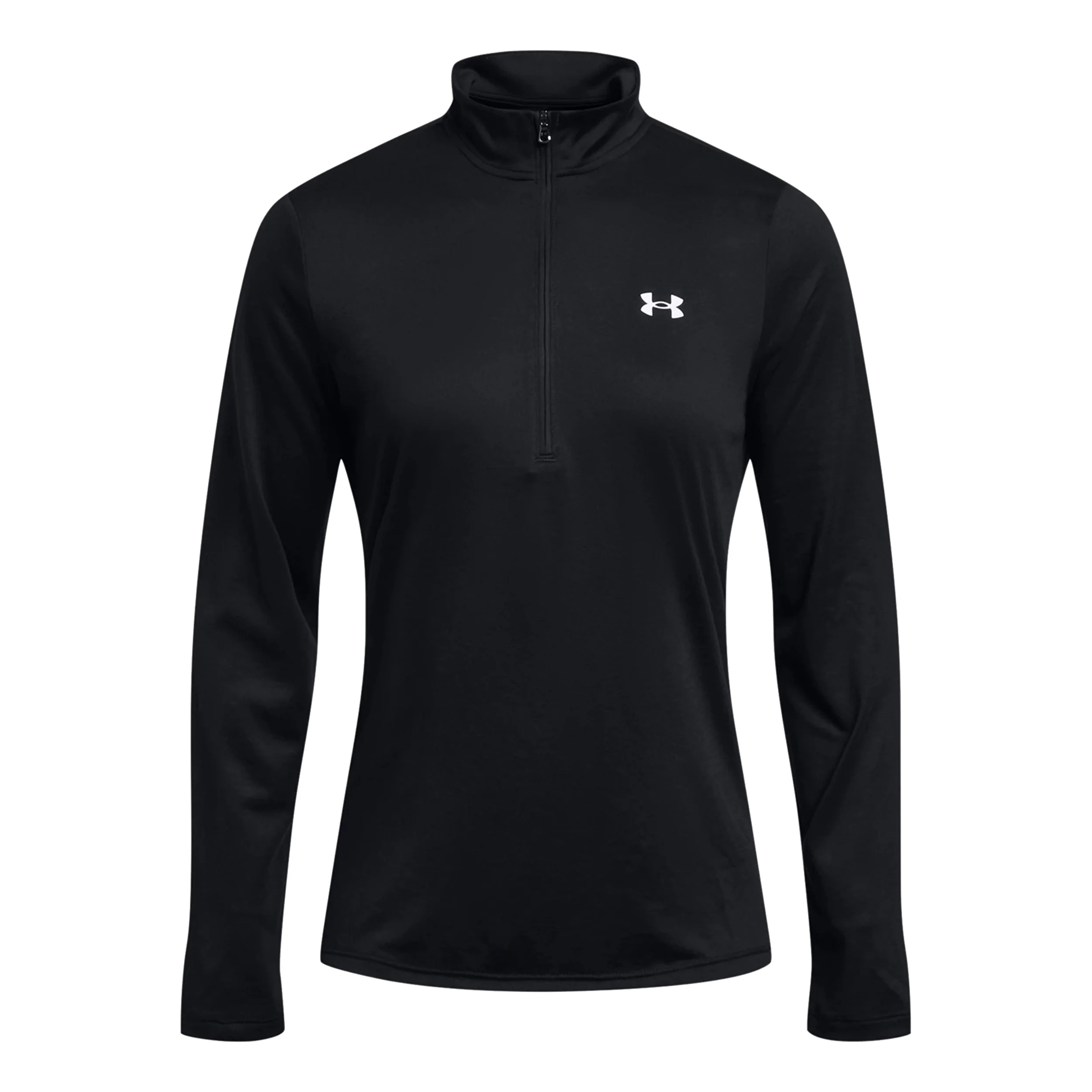 Tech 1/2 Zip Camiseta De Manga Larga Mujeres-Negro