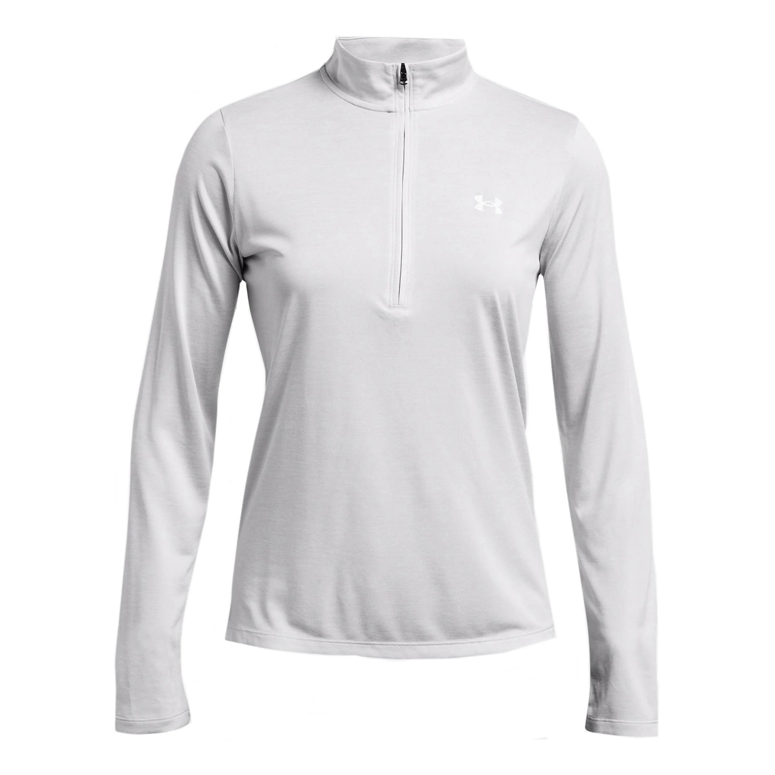 Tech Half-Zip Twist Camiseta De Manga Larga Mujeres-Gris