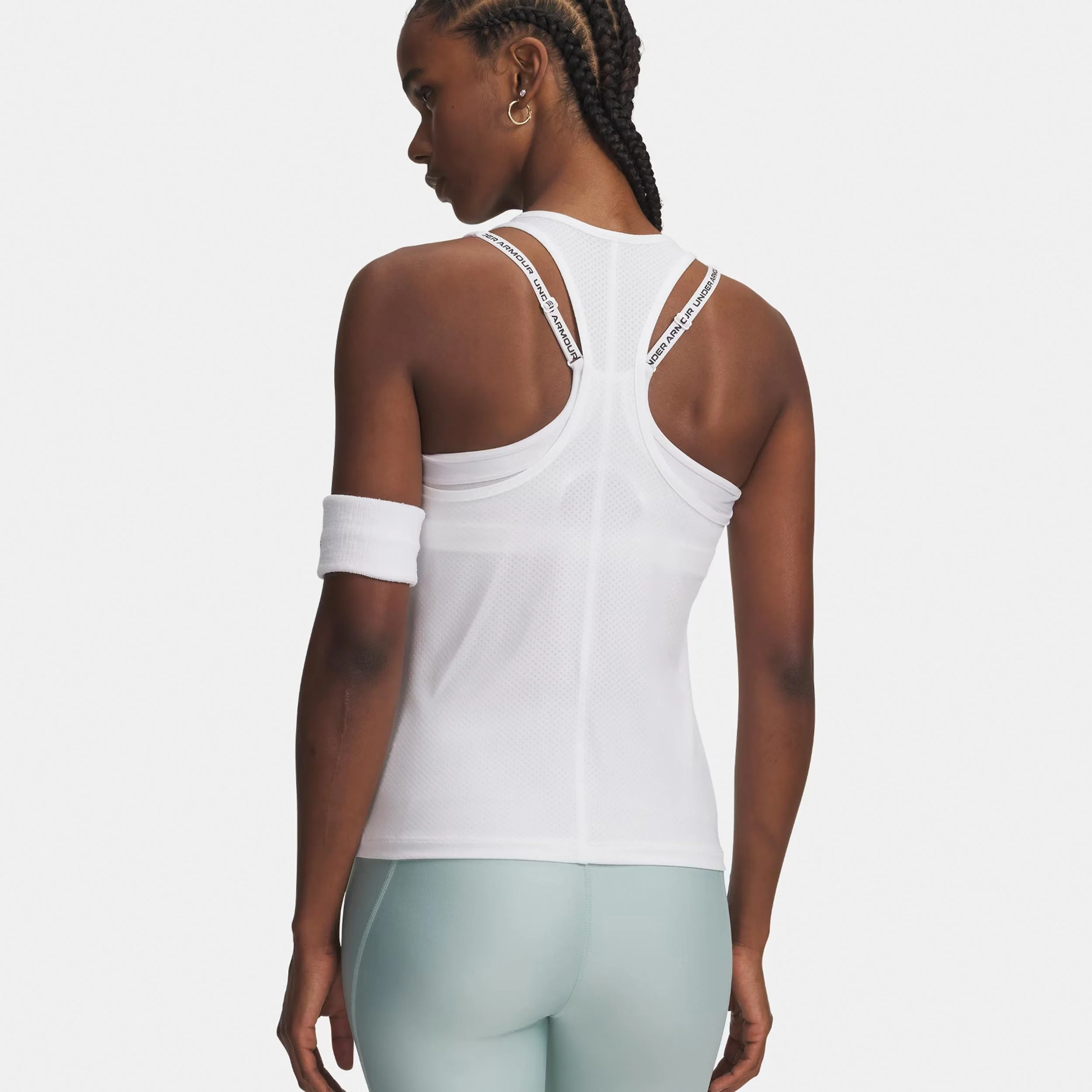 Tech Mesh Racer Camiseta de tirantes Mujeres-blanco, negro - Image 2