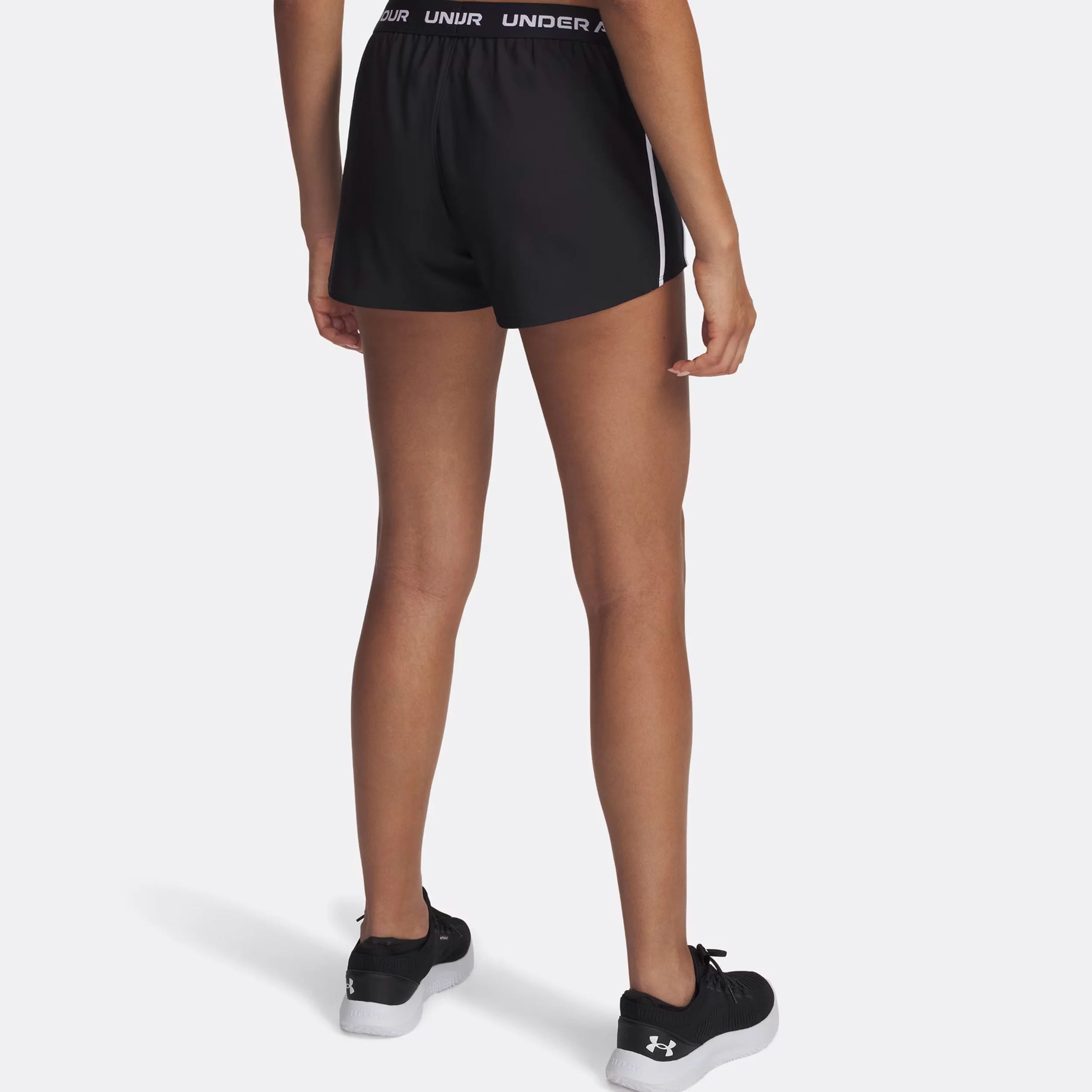 Tech Play Up Shorts Con Bolsillo Para Pelota Mujeres-Negro,Blanco - Image 2