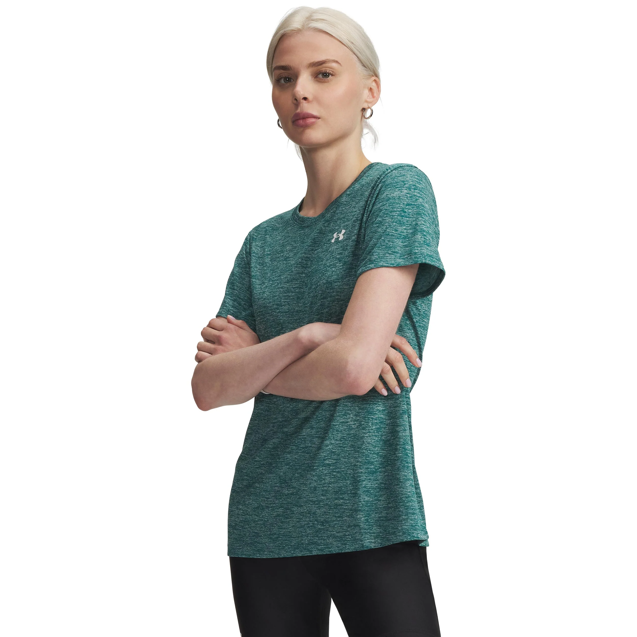 Tech Twist Camiseta de manga corta Mujeres-verde, blanco