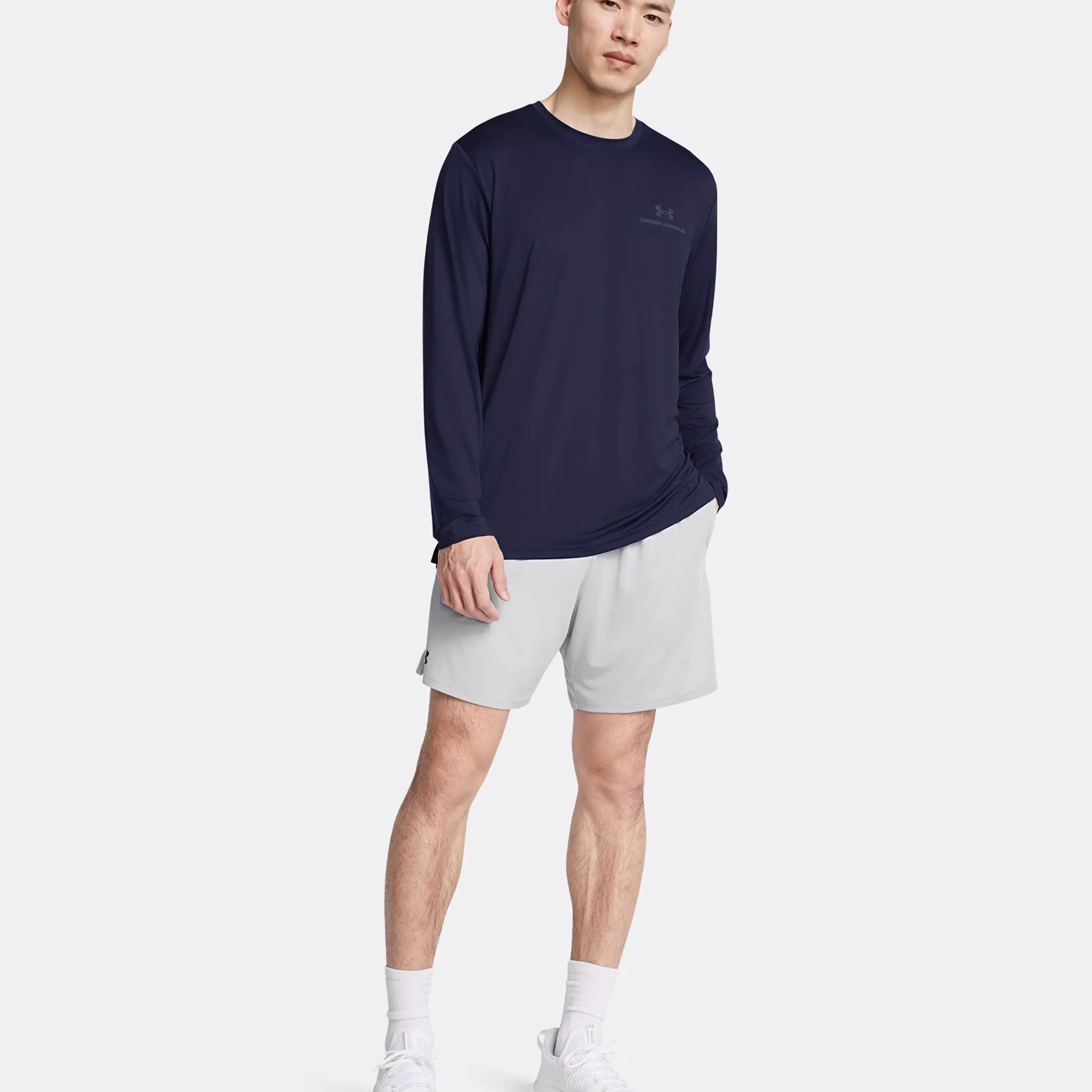 Techent 7in Shorts Hombres-Gris - Image 6