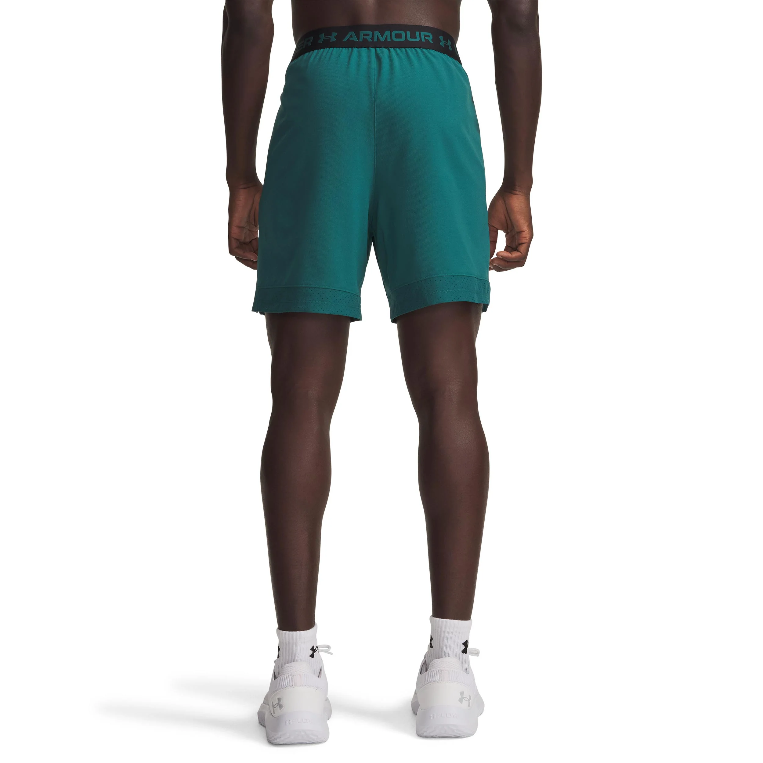 Vansih Woven 6in Shorts Hombres-verde, negro mate - Image 2